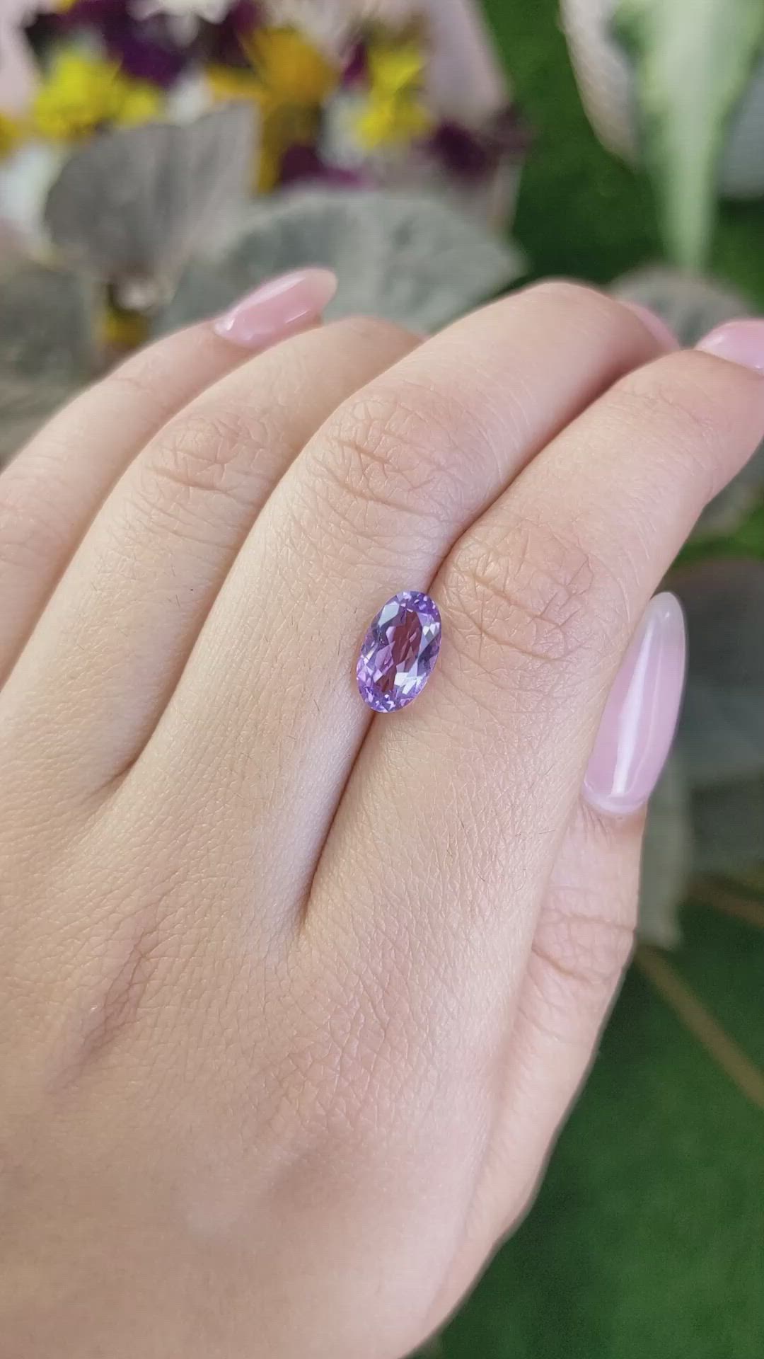 1.55 Ct. Amethyst from Madagascar Size Video
