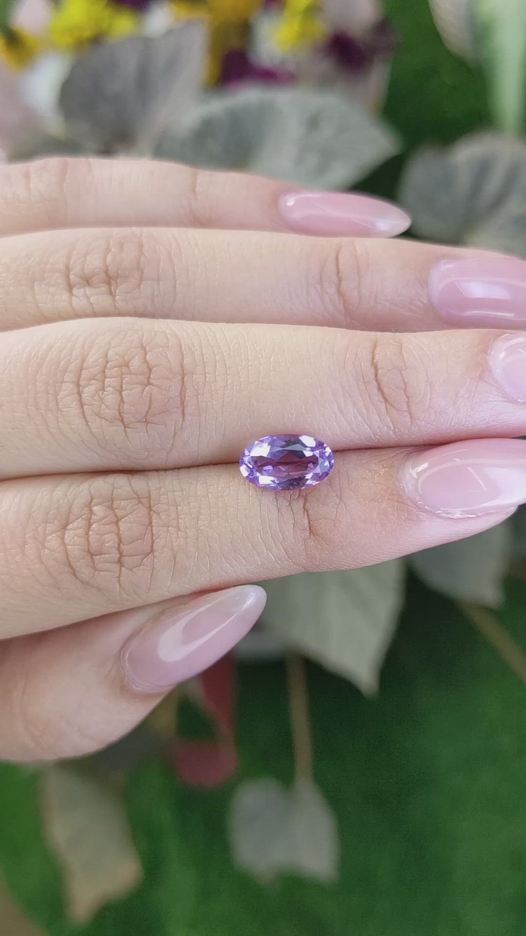 1.55 Ct. Amethyst from Madagascar Size Video