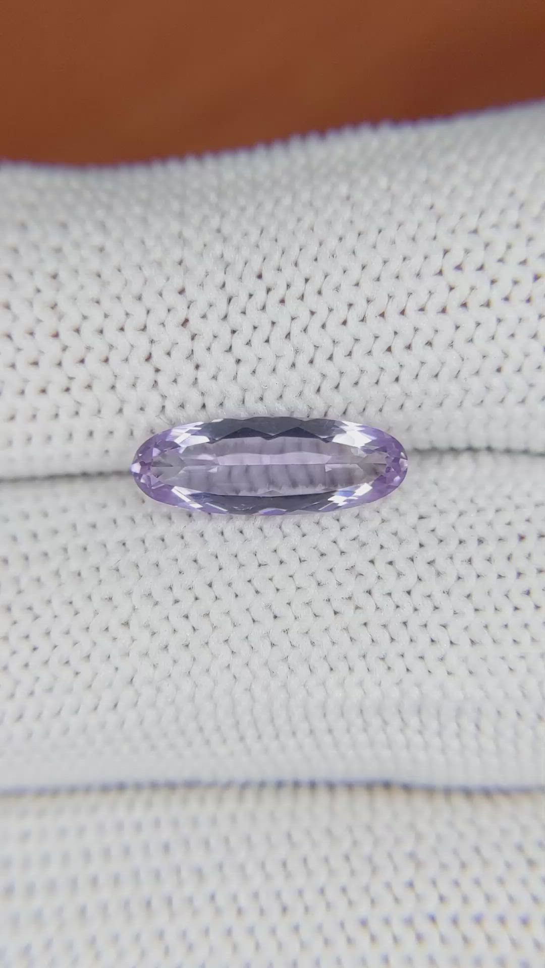 1.64 Ct. Amethyst from Brazil Size Video