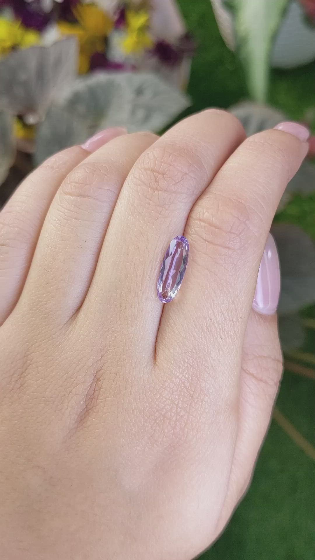 1.64 Ct. Amethyst from Brazil Size Video