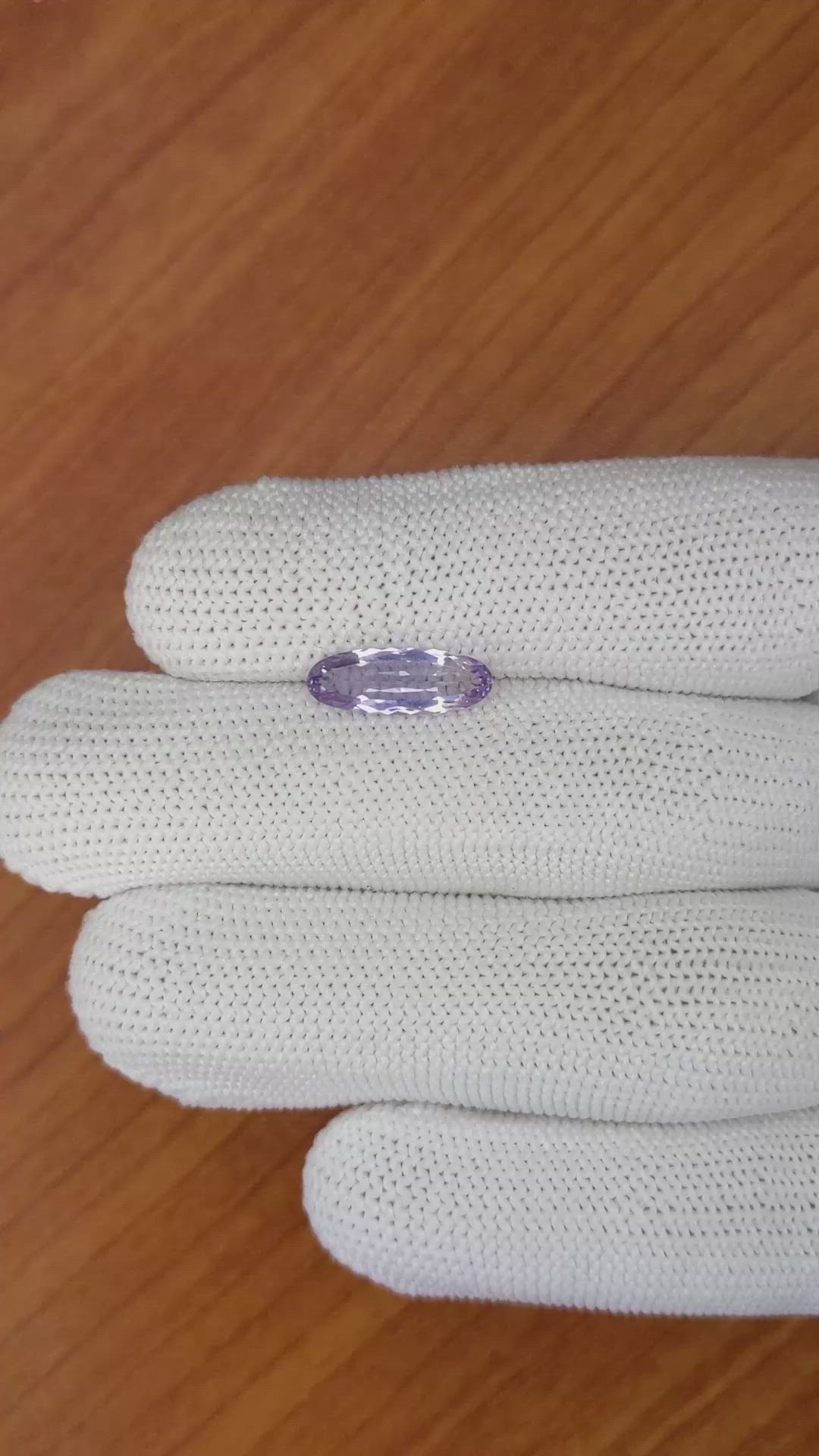 1.64 Ct. Amethyst from Brazil Size Video