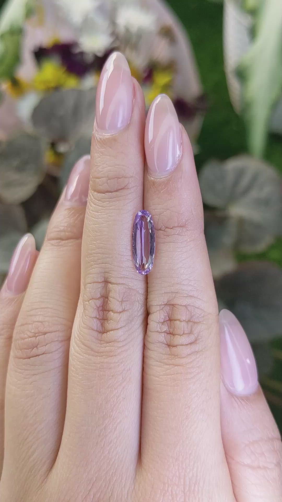 1.64 Ct. Amethyst from Brazil Size Video