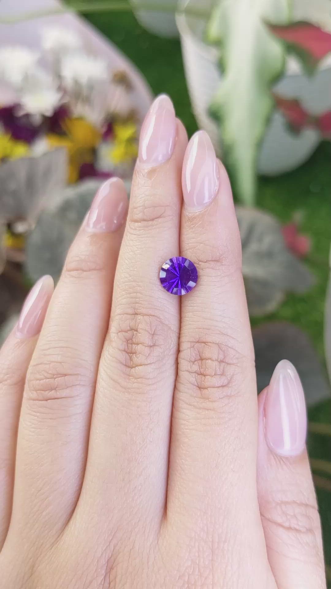 1.62 Ct. Amethyst from Brazil Size Video