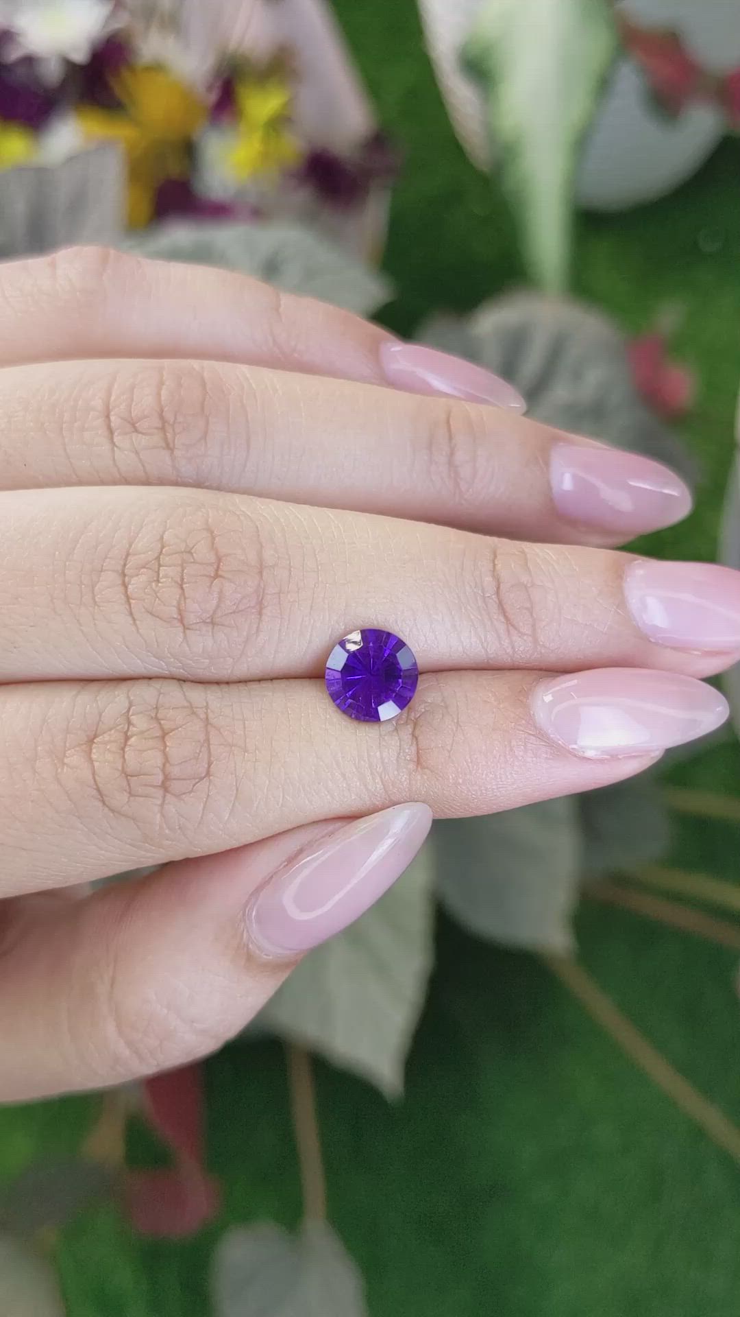 1.62 Ct. Amethyst from Brazil Size Video