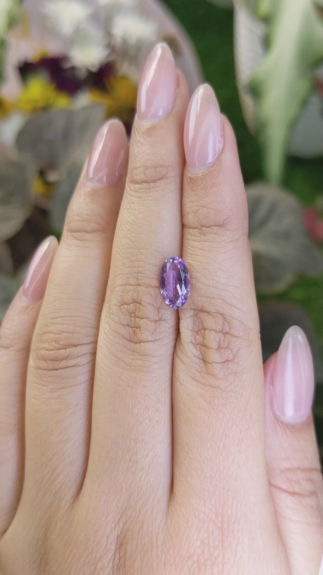 1.42 Ct. Amethyst from Madagascar Size Video