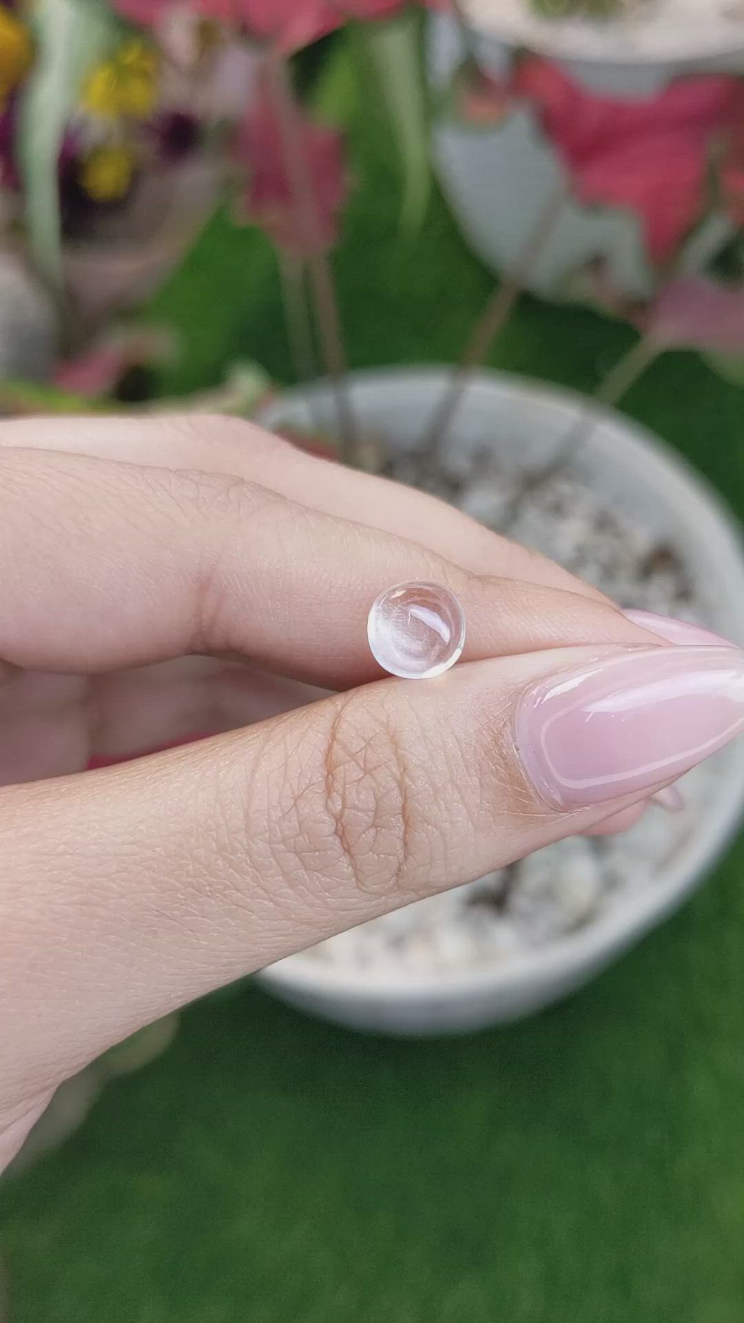 1.54 Ct. Cabochon Moonstone from Ceylon (Sri Lanka) Size Video