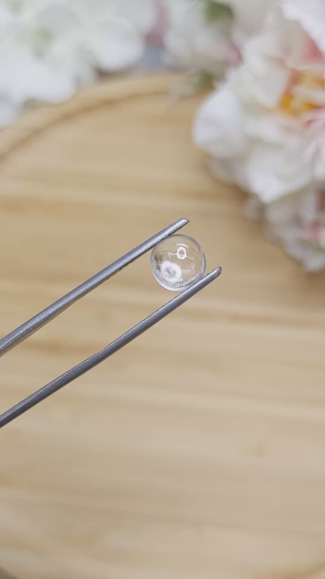 1.54 Ct. Cabochon Moonstone from Ceylon (Sri Lanka) Size Video