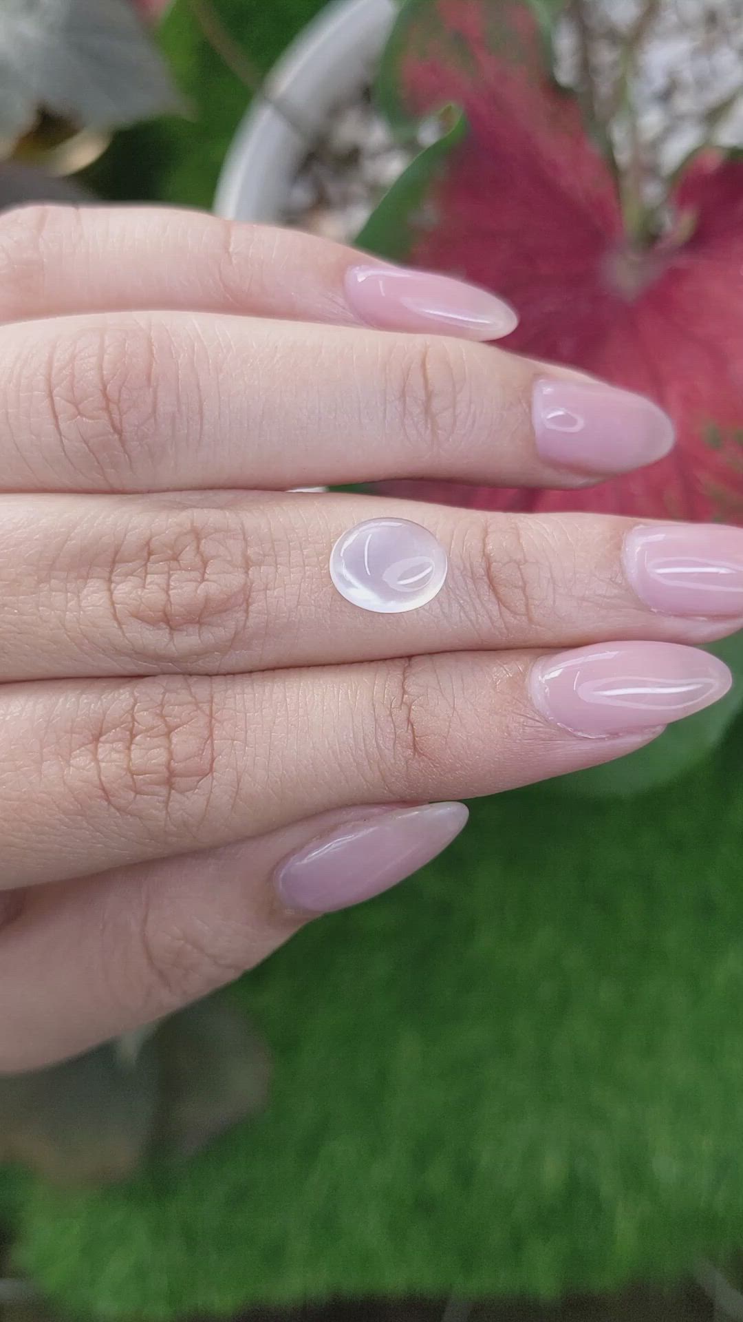 2.08 Ct. Cabochon Moonstone from Ceylon (Sri Lanka) Size Video