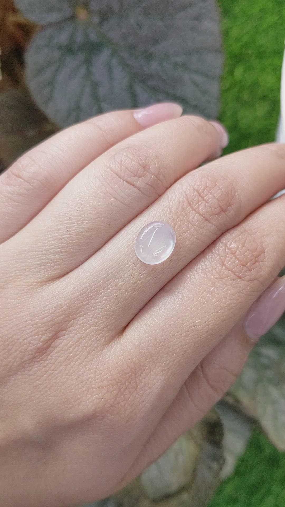 2.08 Ct. Cabochon Moonstone from Ceylon (Sri Lanka) Size Video