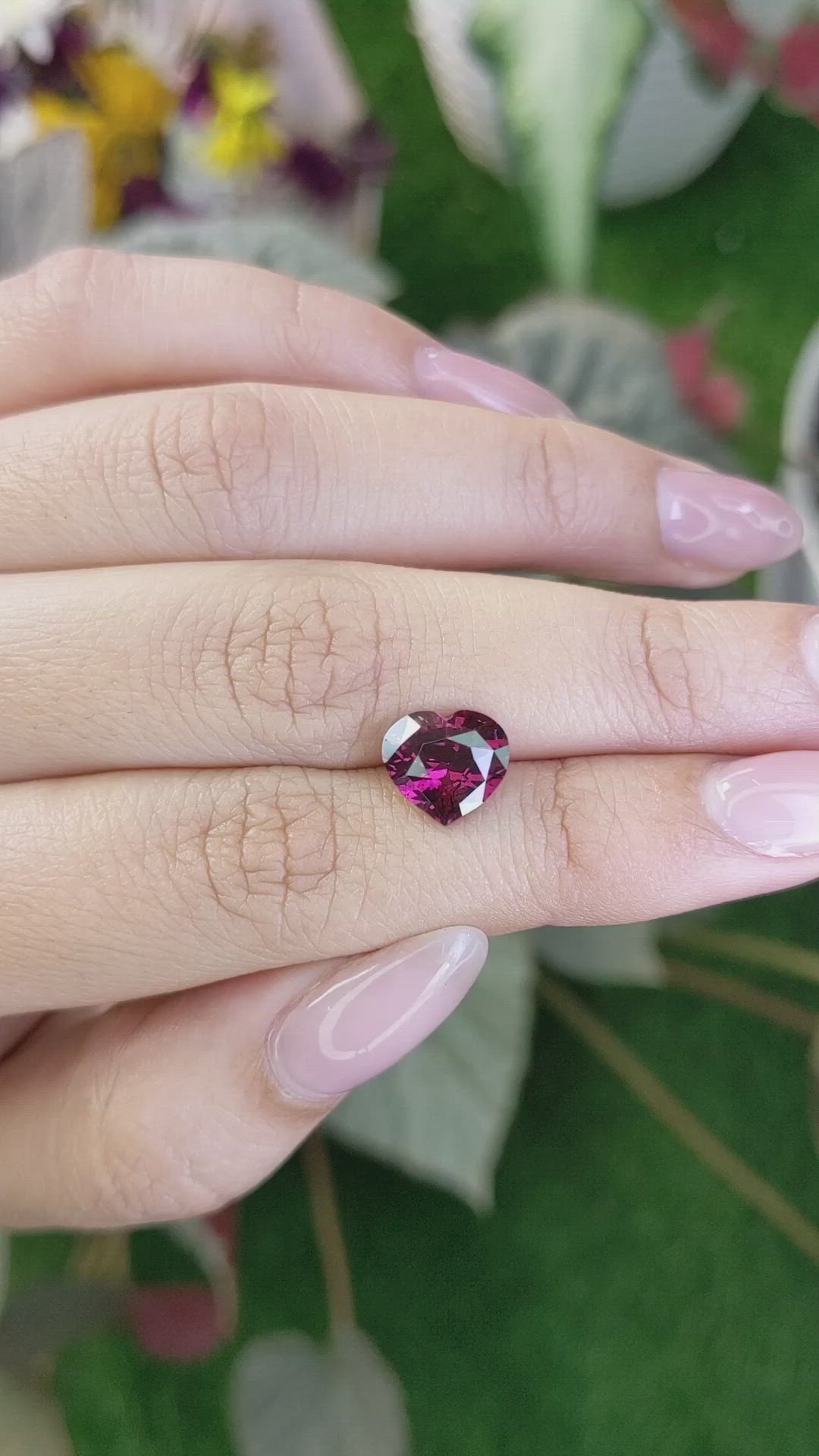 3.15 Ct. Rhodolite Garnet from Ceylon (Sri Lanka) Size Video