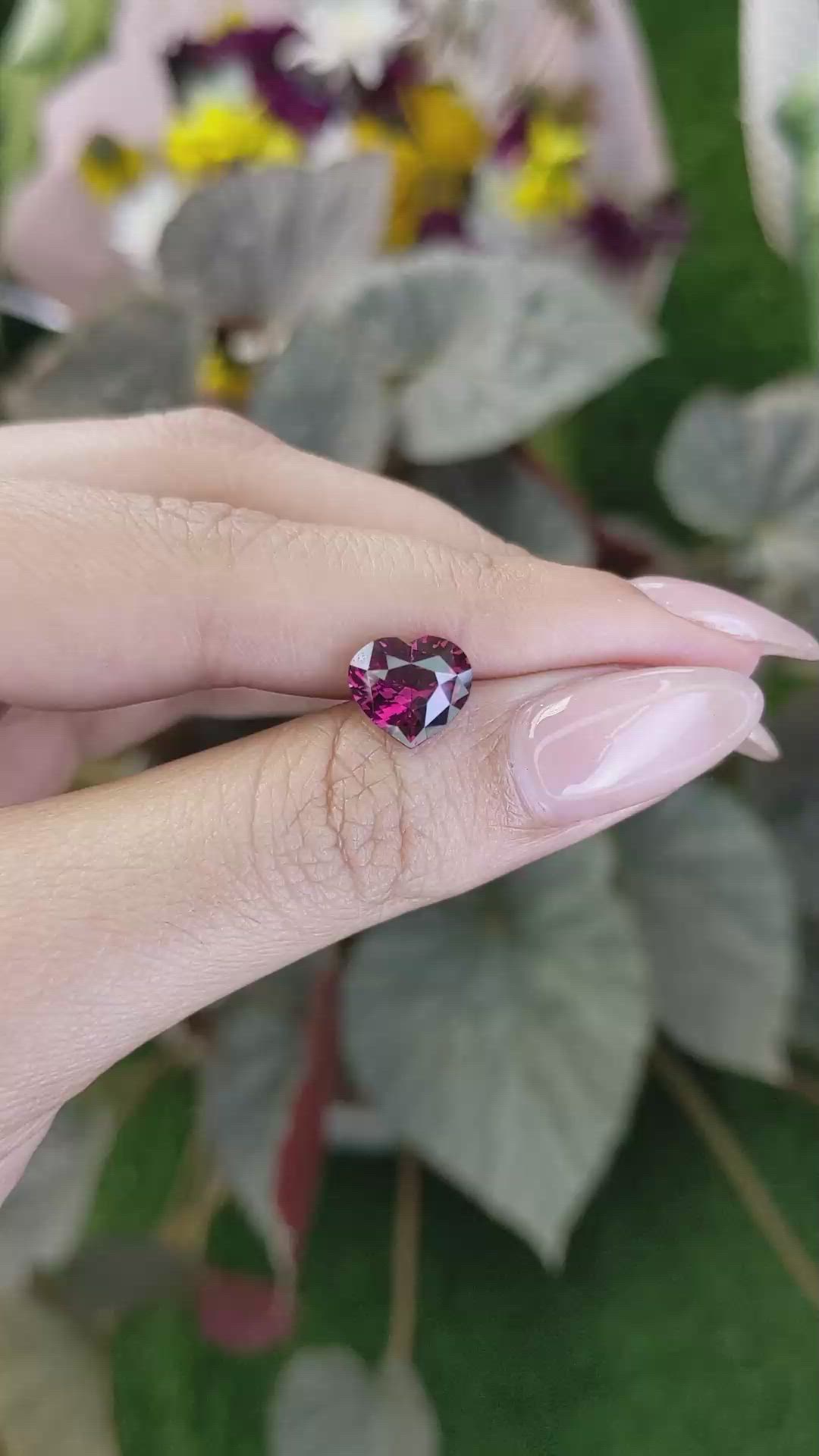3.15 Ct. Rhodolite Garnet from Ceylon (Sri Lanka) Size Video