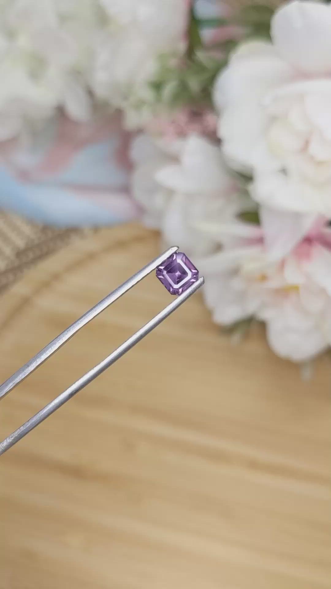1.08 Ct. Spinel from Ceylon (Sri Lanka) Size Video