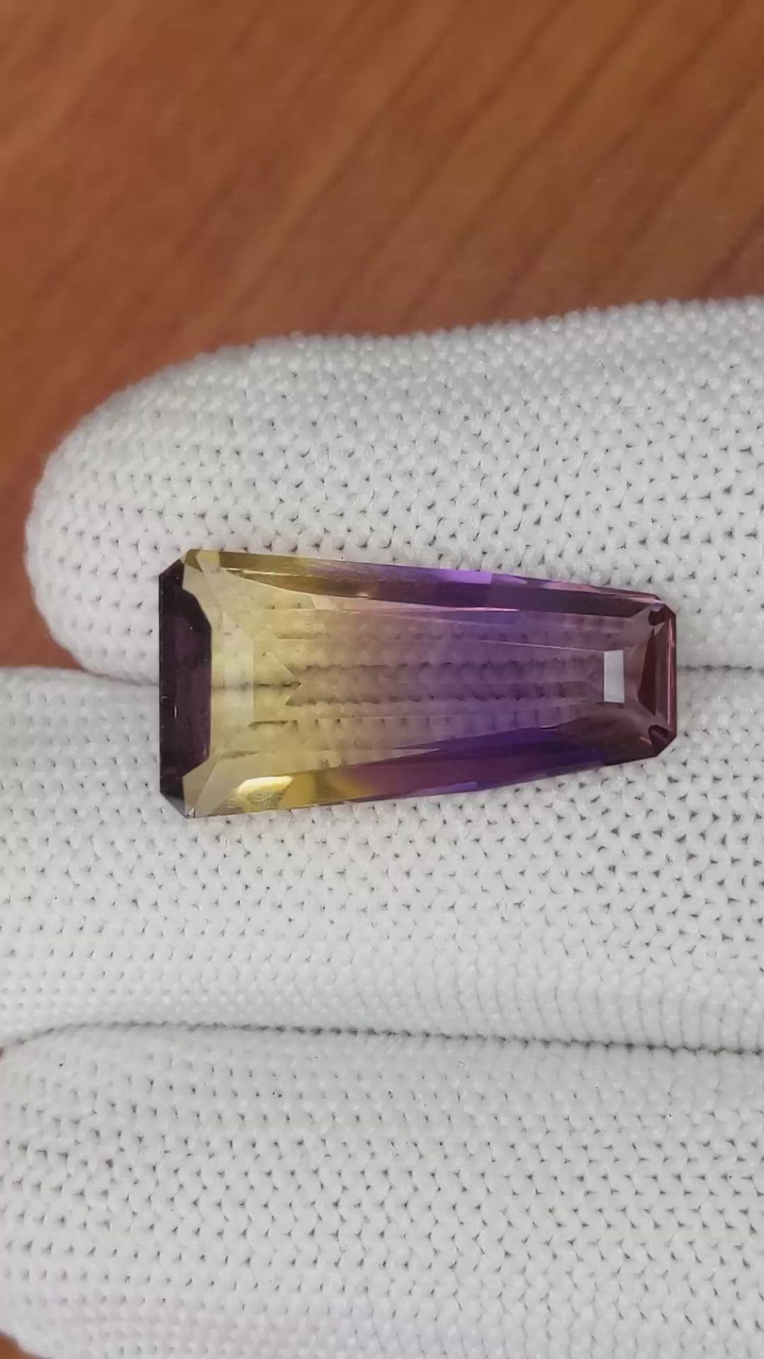 13.24 Ct. Ametrine from Ceylon (Sri Lanka) Size Video