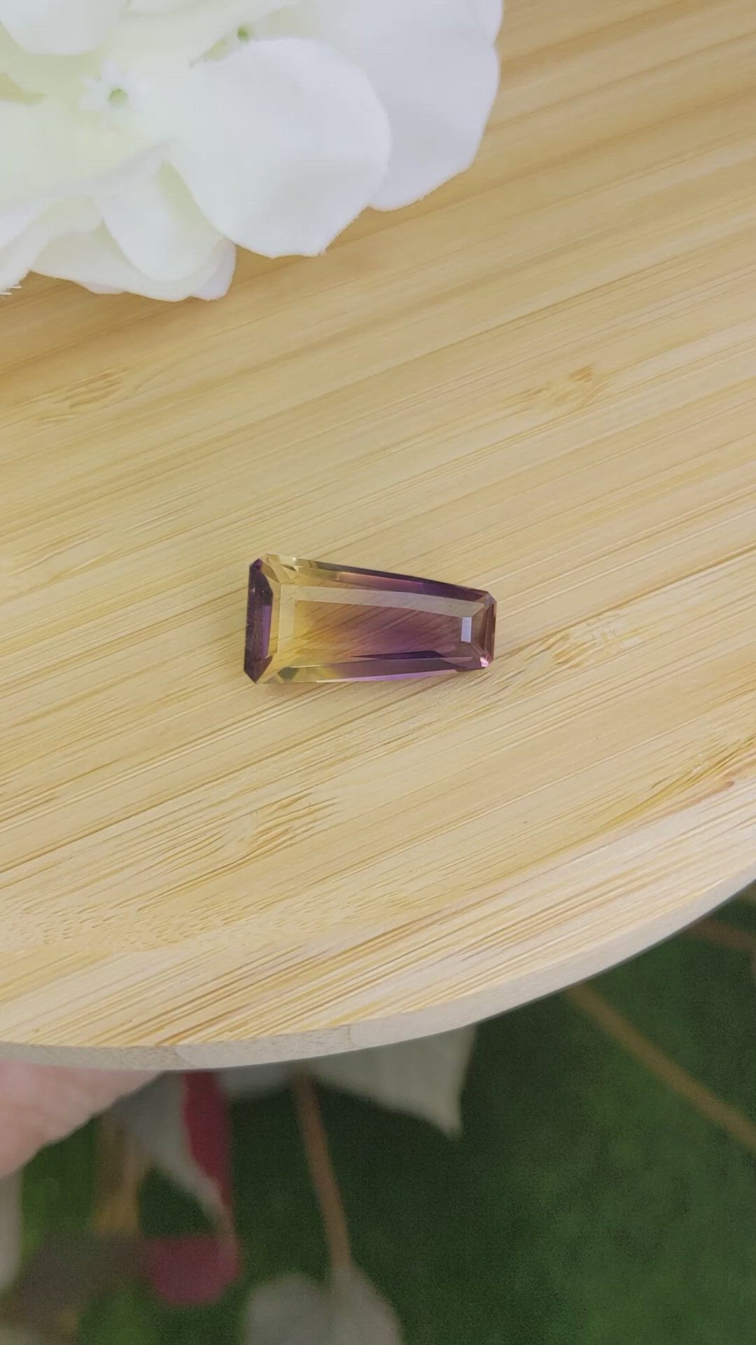 13.24 Ct. Ametrine from Ceylon (Sri Lanka) Size Video