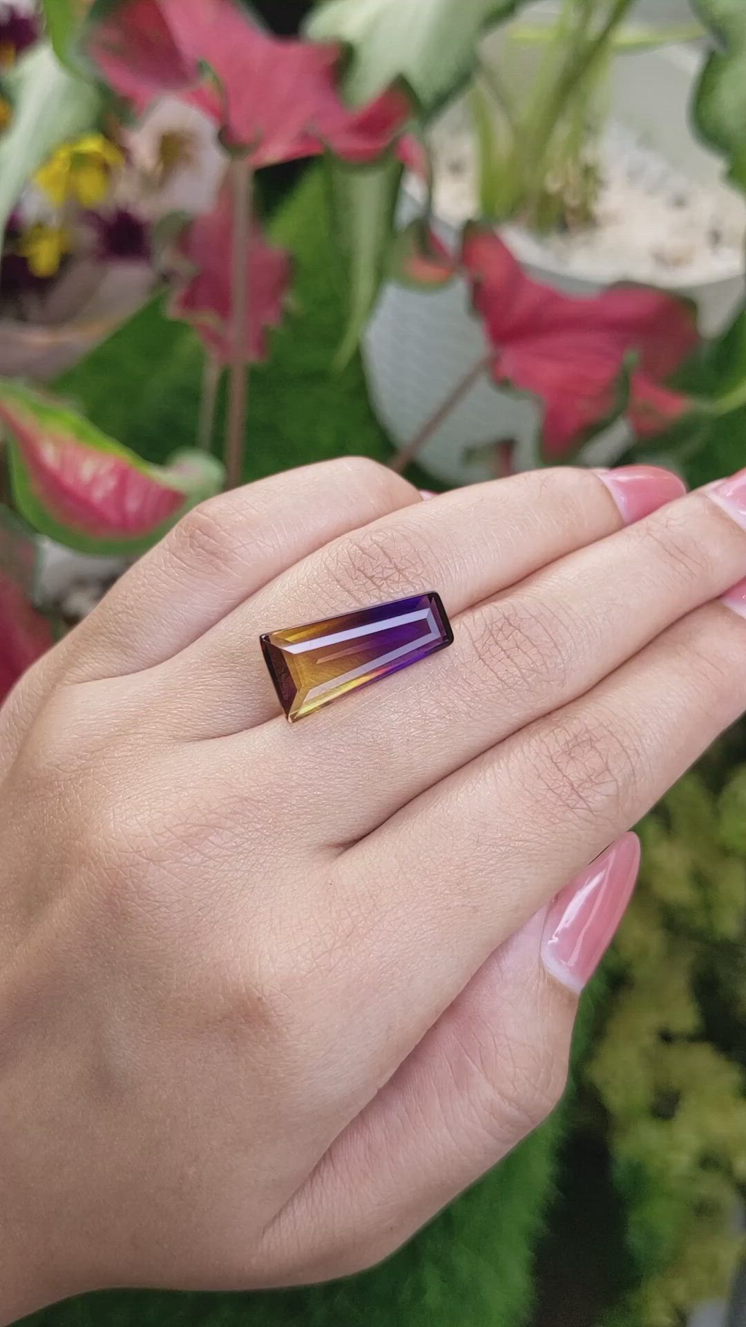 9.02 Ct. Ametrine from Ceylon (Sri Lanka) Size Video