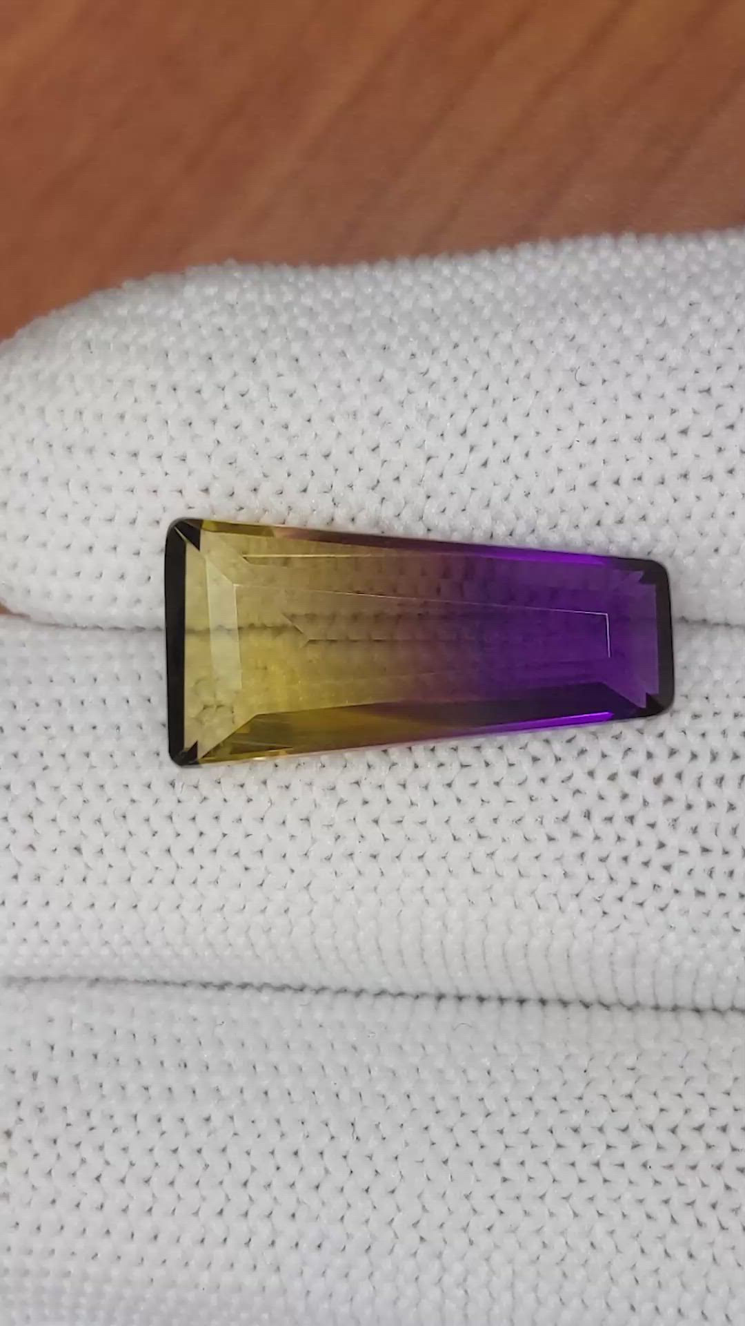 9.02 Ct. Ametrine from Ceylon (Sri Lanka) Size Video