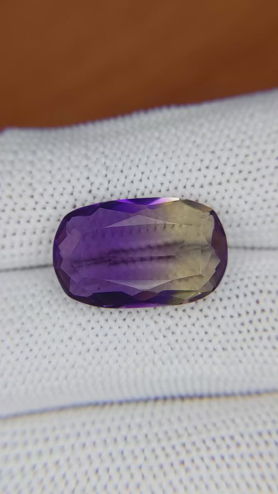 9.79 Ct. Ametrine from Ceylon (Sri Lanka) Size Video