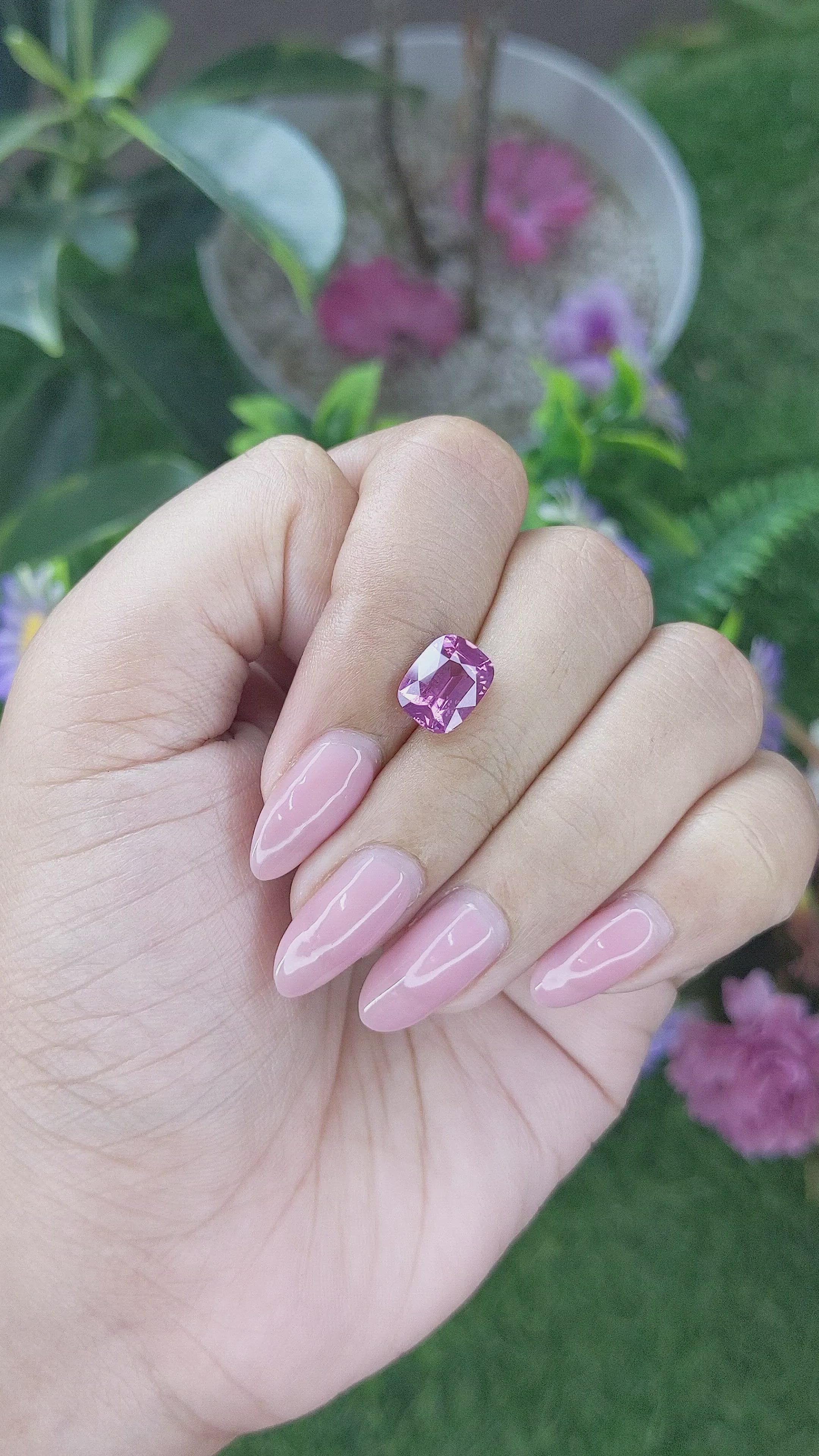 2.69 Ct. Pink Spinel from Tanzania Size Video
