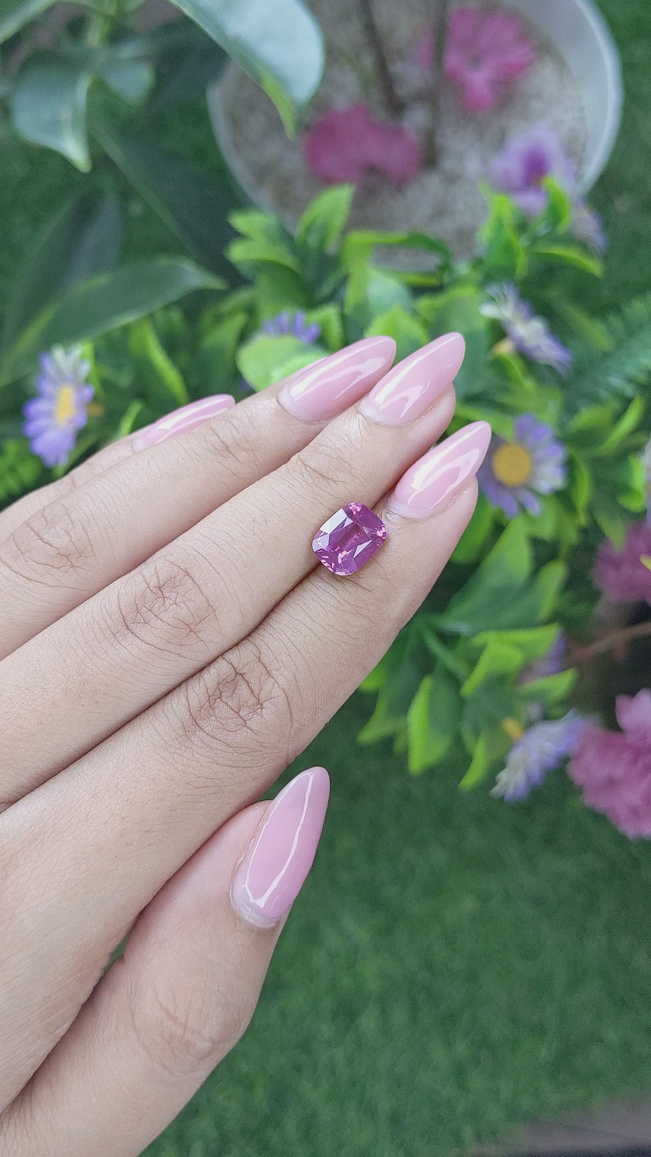 2.69 Ct. Pink Spinel from Tanzania Size Video