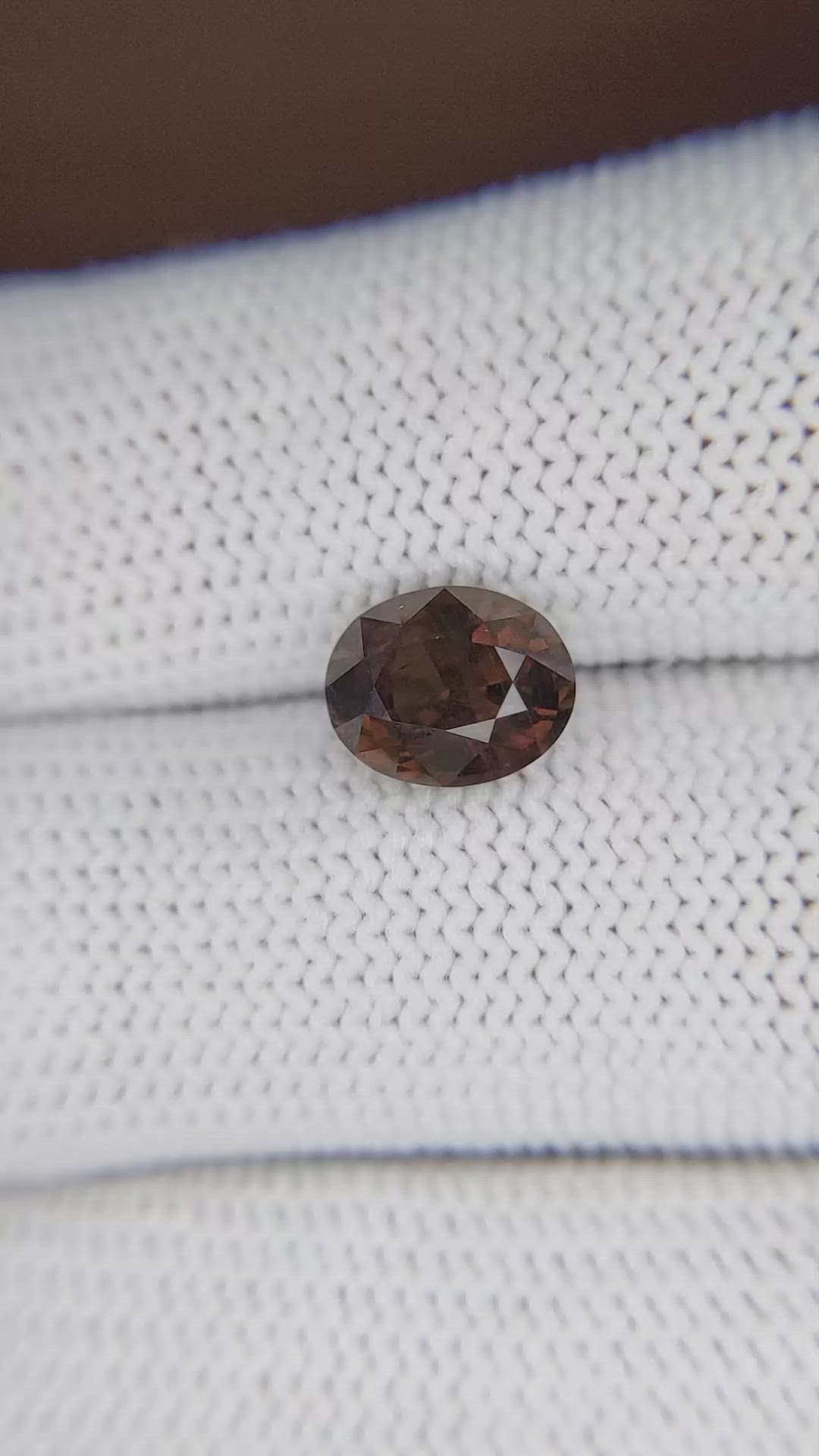 3.29 Ct. Color Change Garnet from Tanzania Size Video