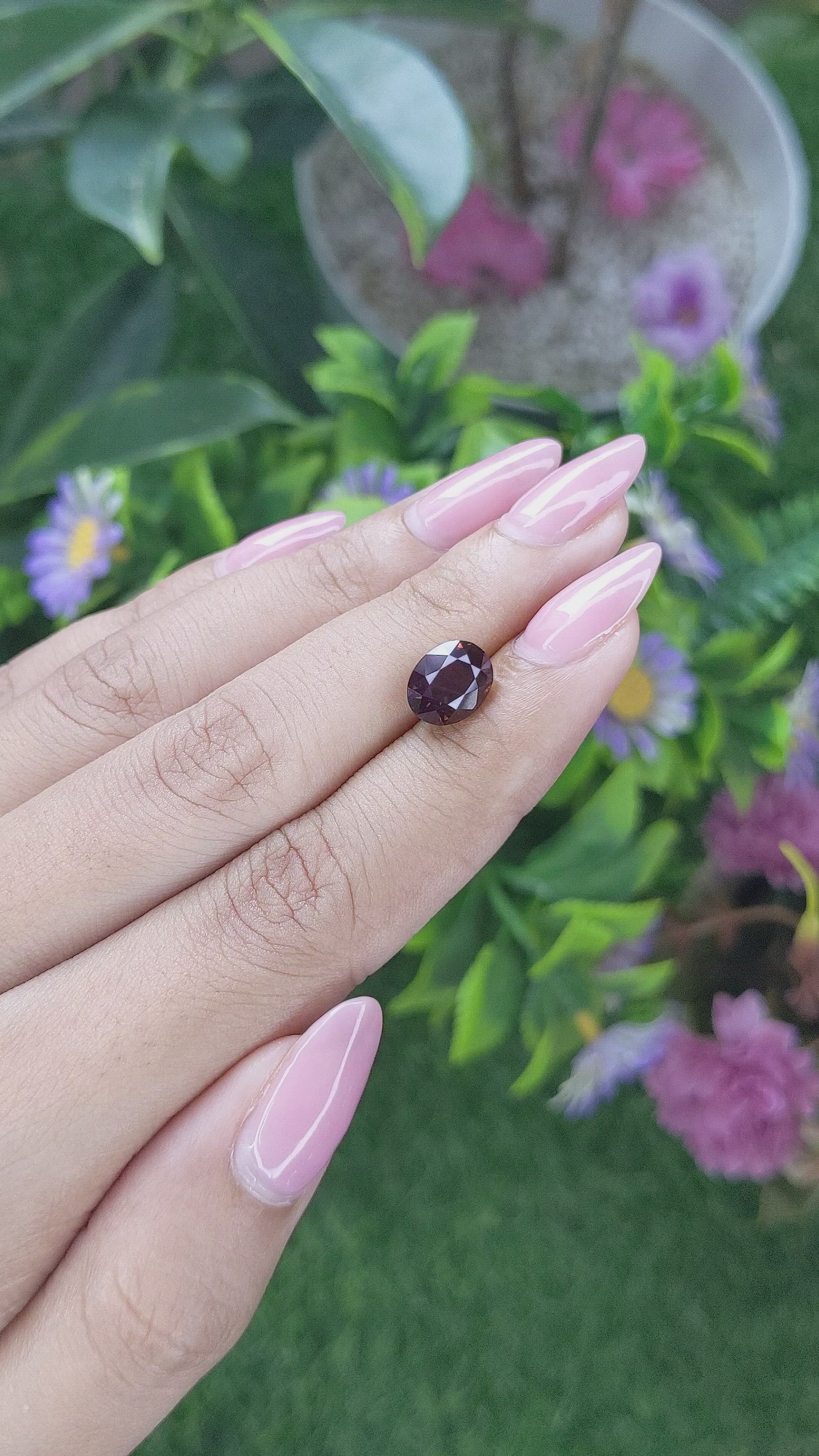 3.29 Ct. Color Change Garnet from Tanzania Size Video