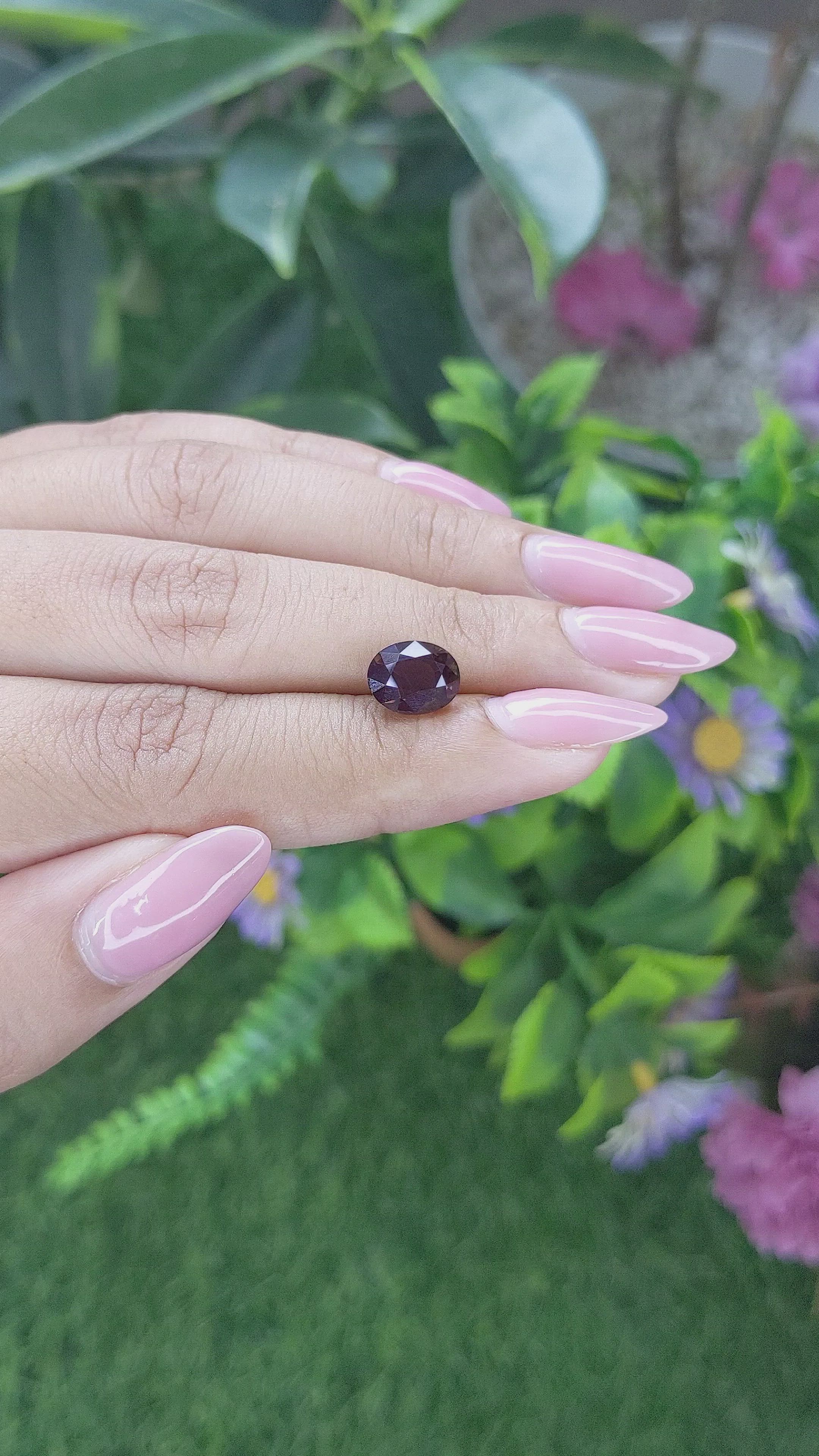 3.29 Ct. Color Change Garnet from Tanzania Size Video