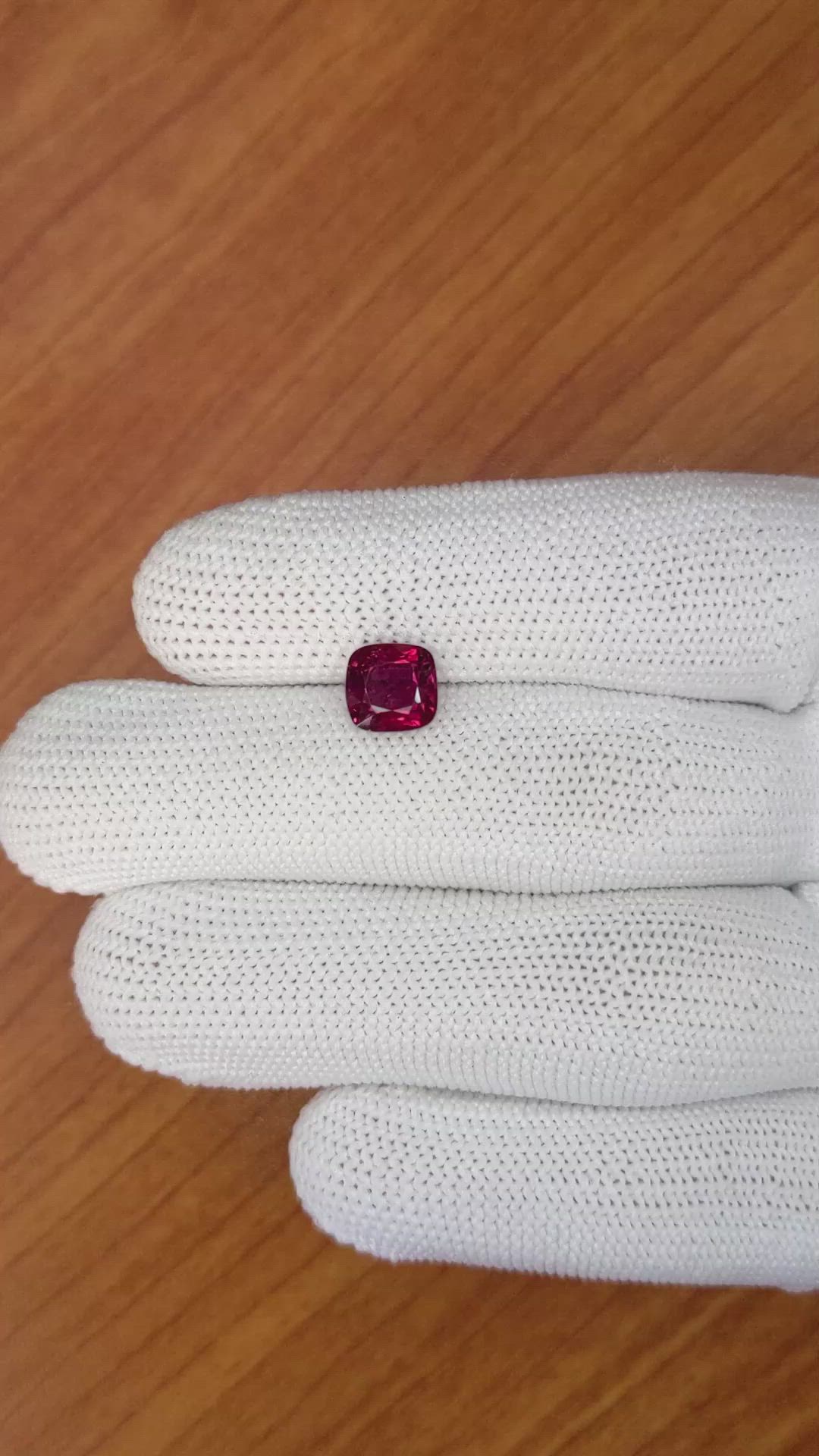 2.52 Ct. Spinel from Ceylon (Sri Lanka) Size Video