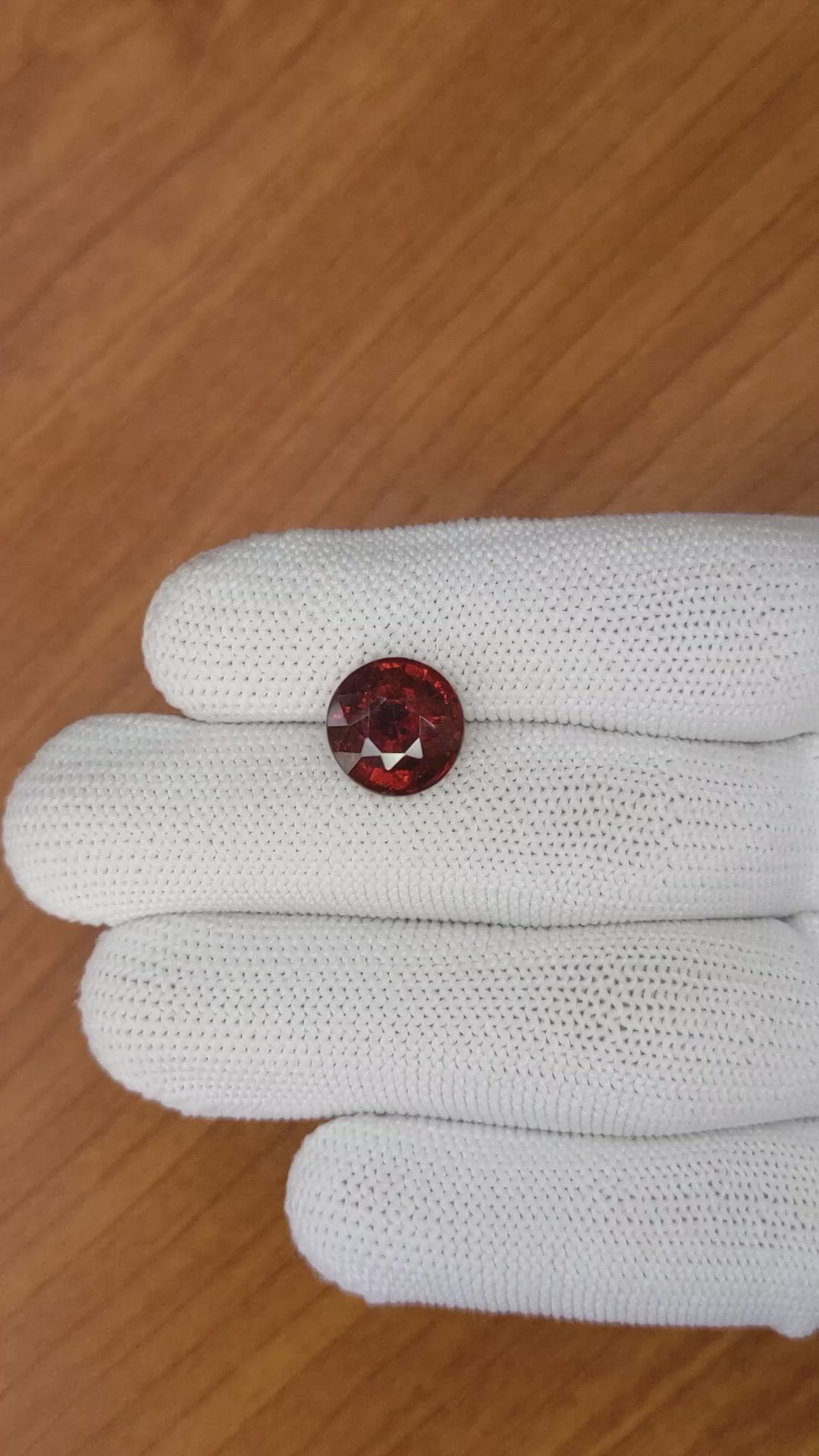 5.78 Ct. Hessonite Garnet from Madagascar Size Video