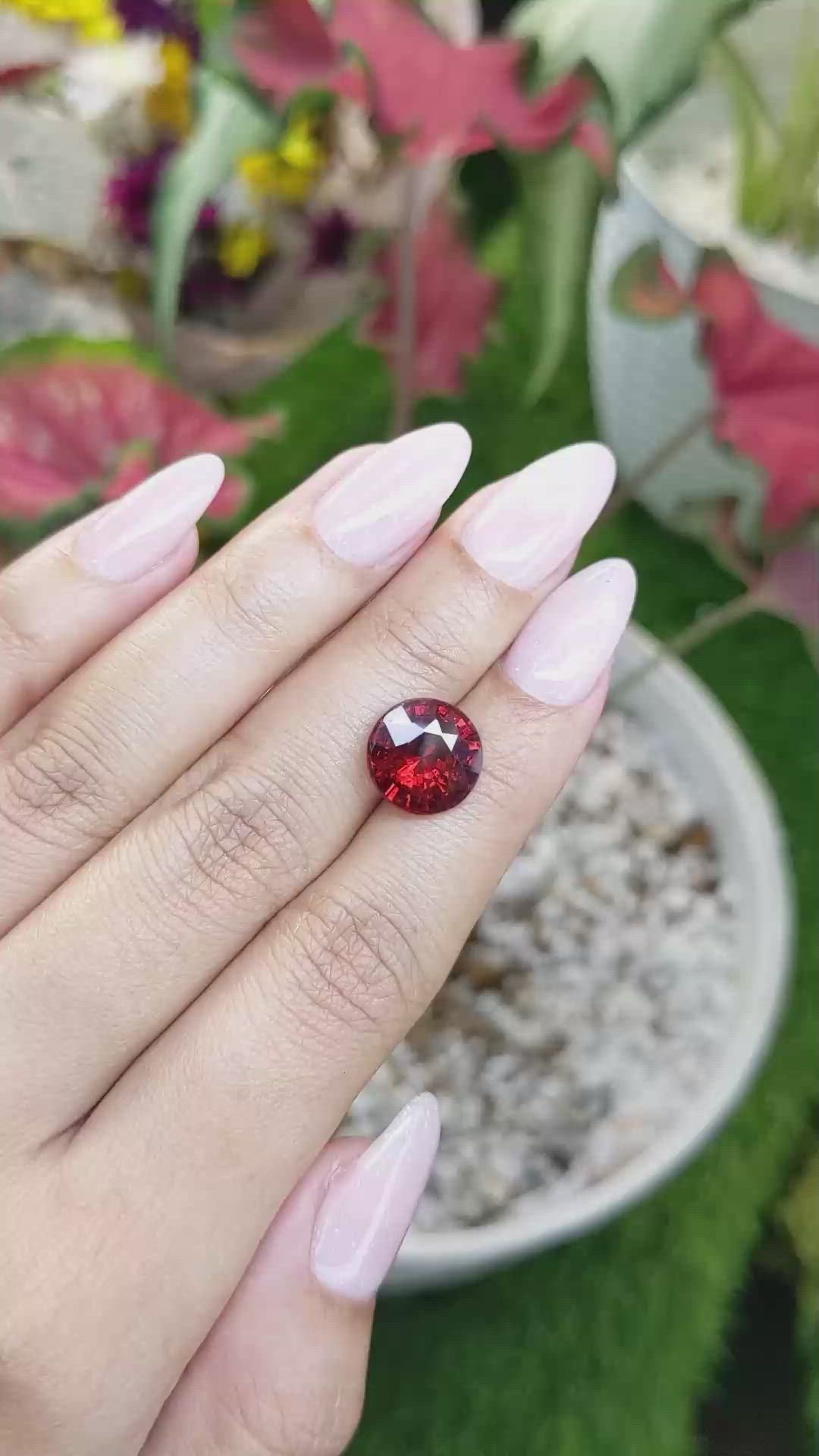 5.78 Ct. Hessonite Garnet from Madagascar Size Video