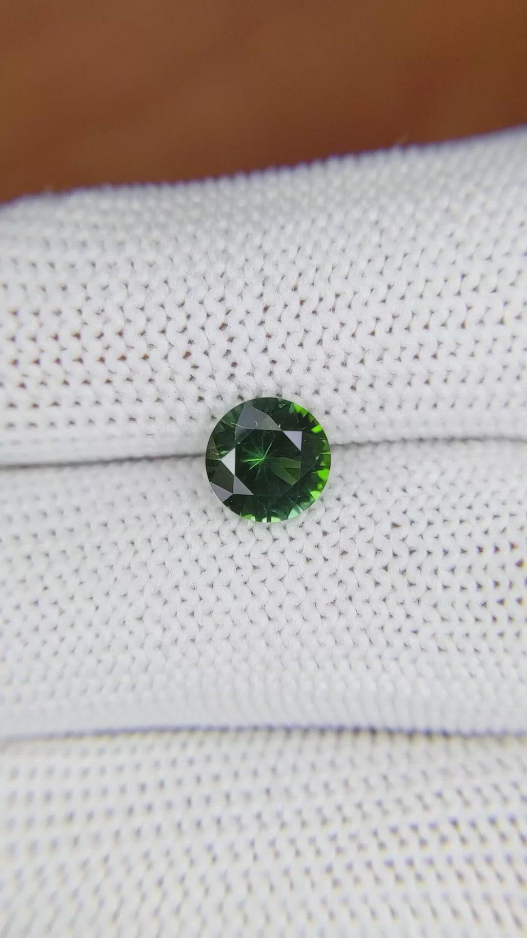 1.21 Ct. Green Tourmaline from Ceylon (Sri Lanka) Size Video