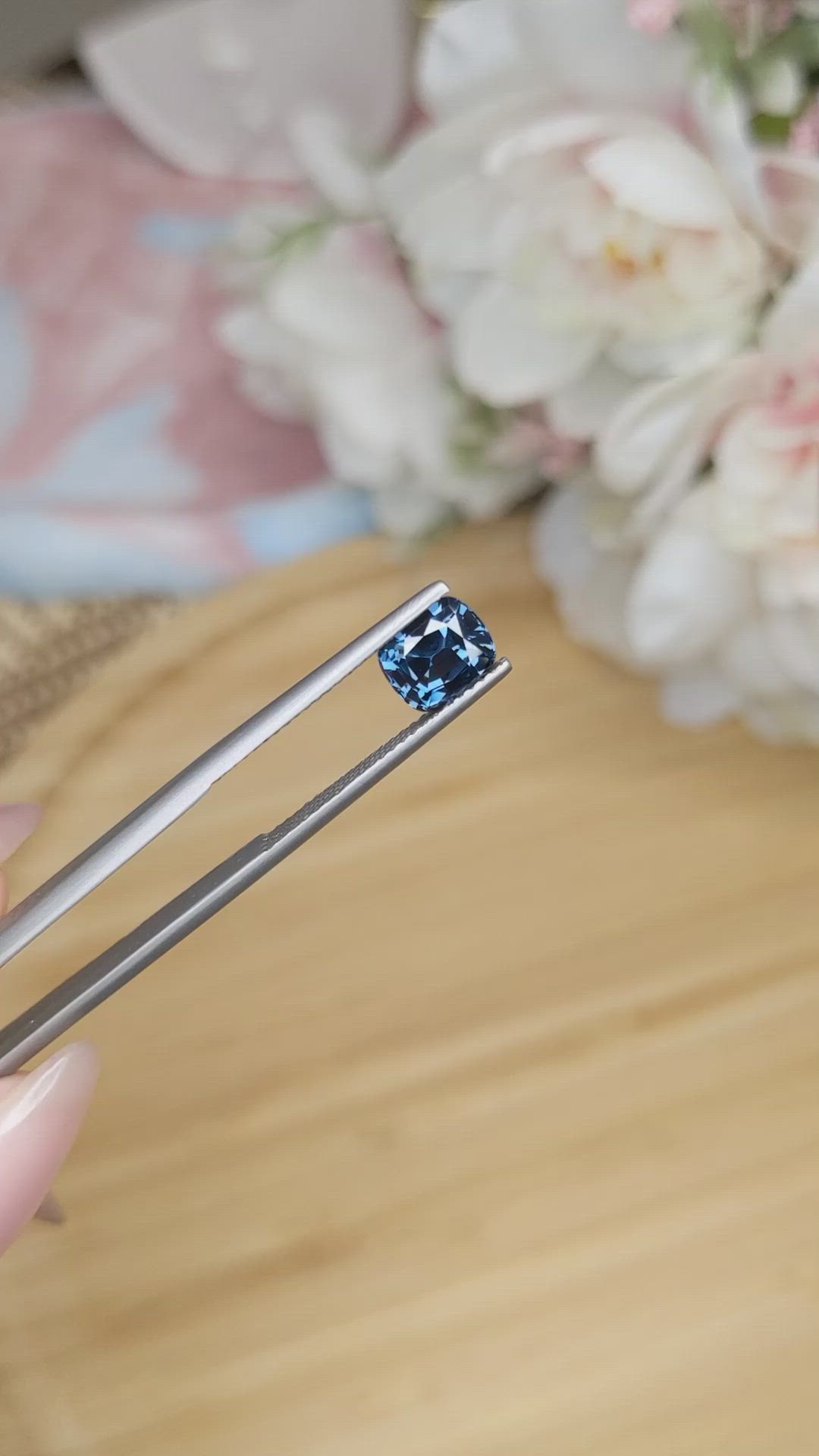 1.76 Ct. Spinel from Ceylon (Sri Lanka) Size Video