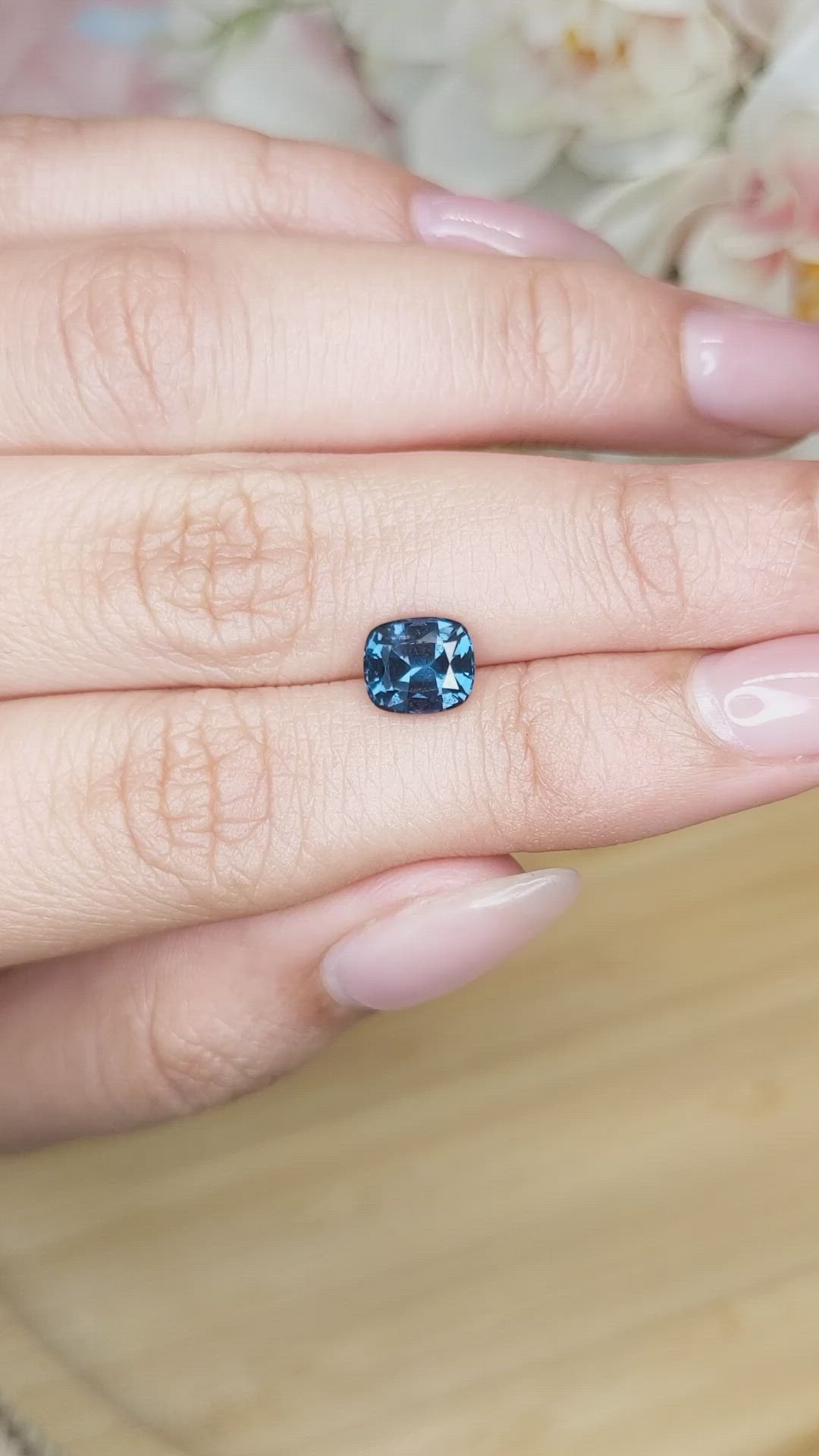 1.76 Ct. Spinel from Ceylon (Sri Lanka) Size Video