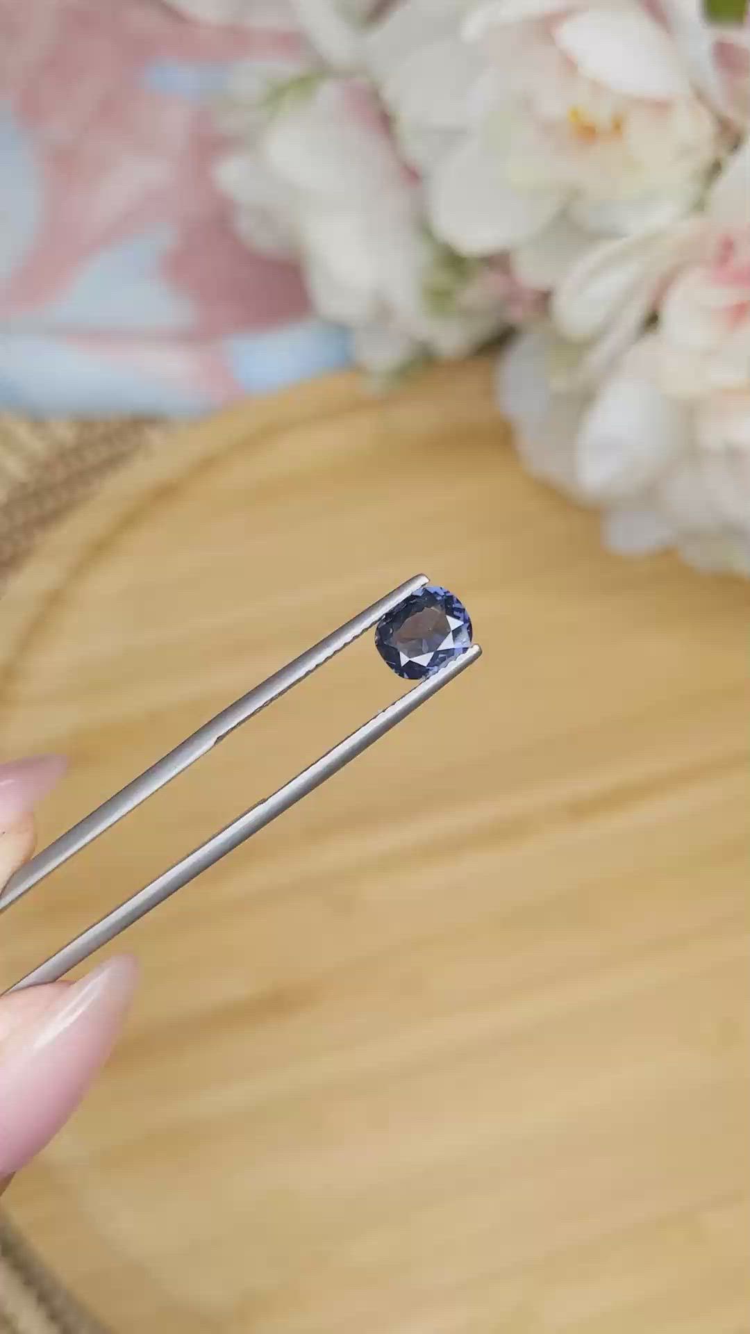 1.10 Ct. Spinel from Ceylon (Sri Lanka) Size Video