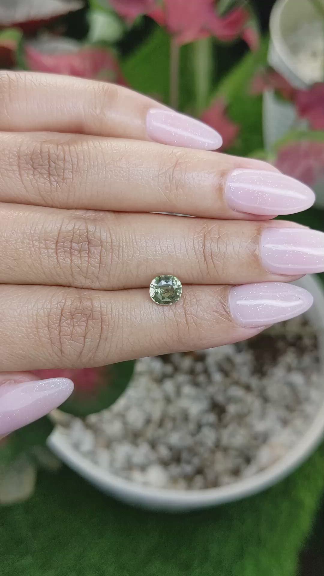 1.20 Ct. Chrysoberyl from Ceylon (Sri Lanka) Size Video