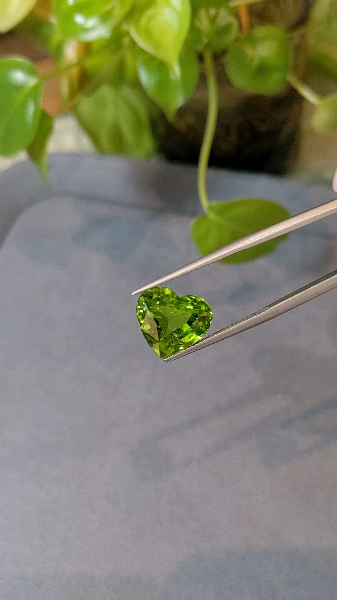 8.66 Ct. Yellowish Green Peridot from Afghanistan Size Video