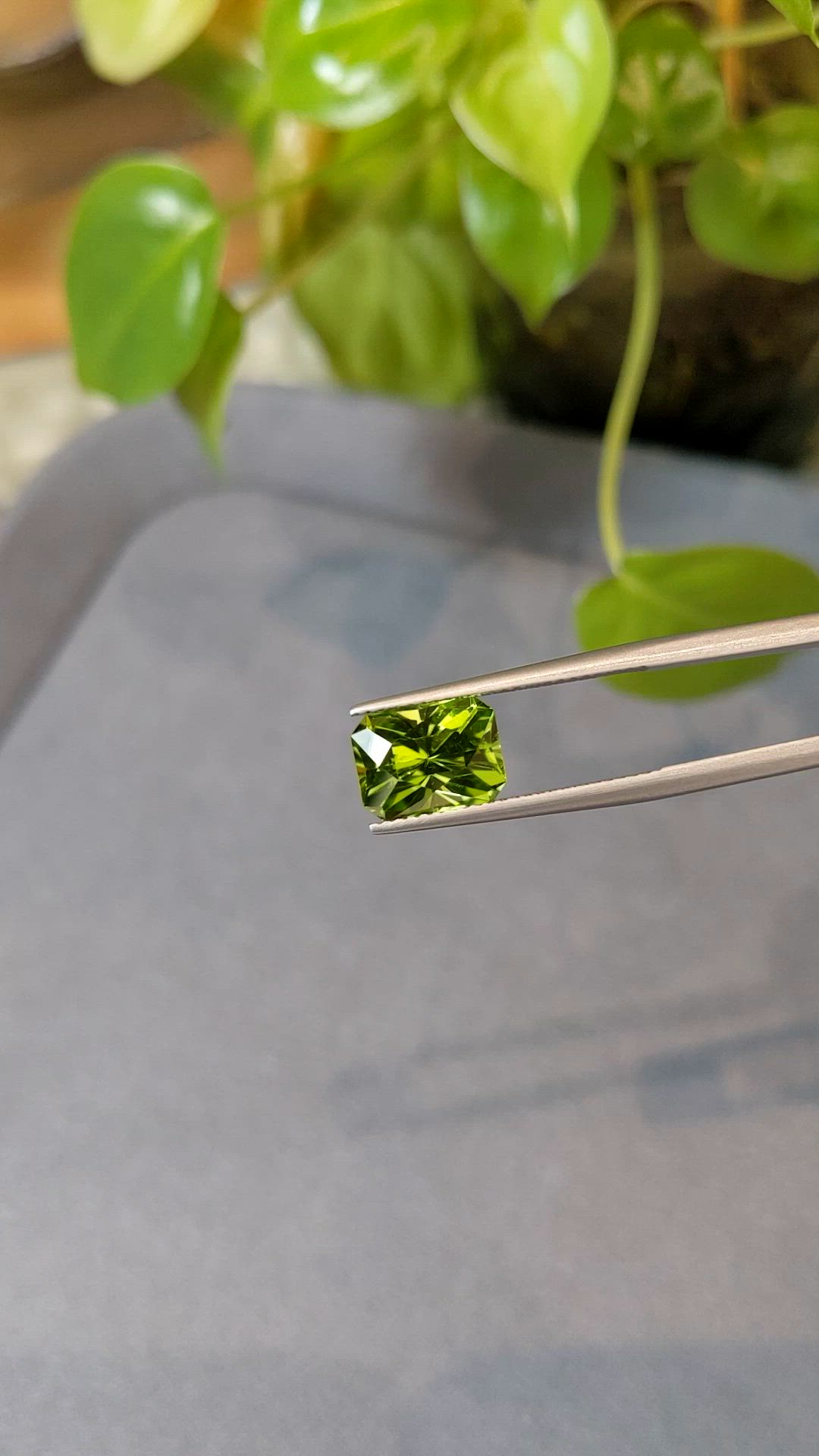 3.69 Ct. Yellowish Green Peridot from Afghanistan Size Video