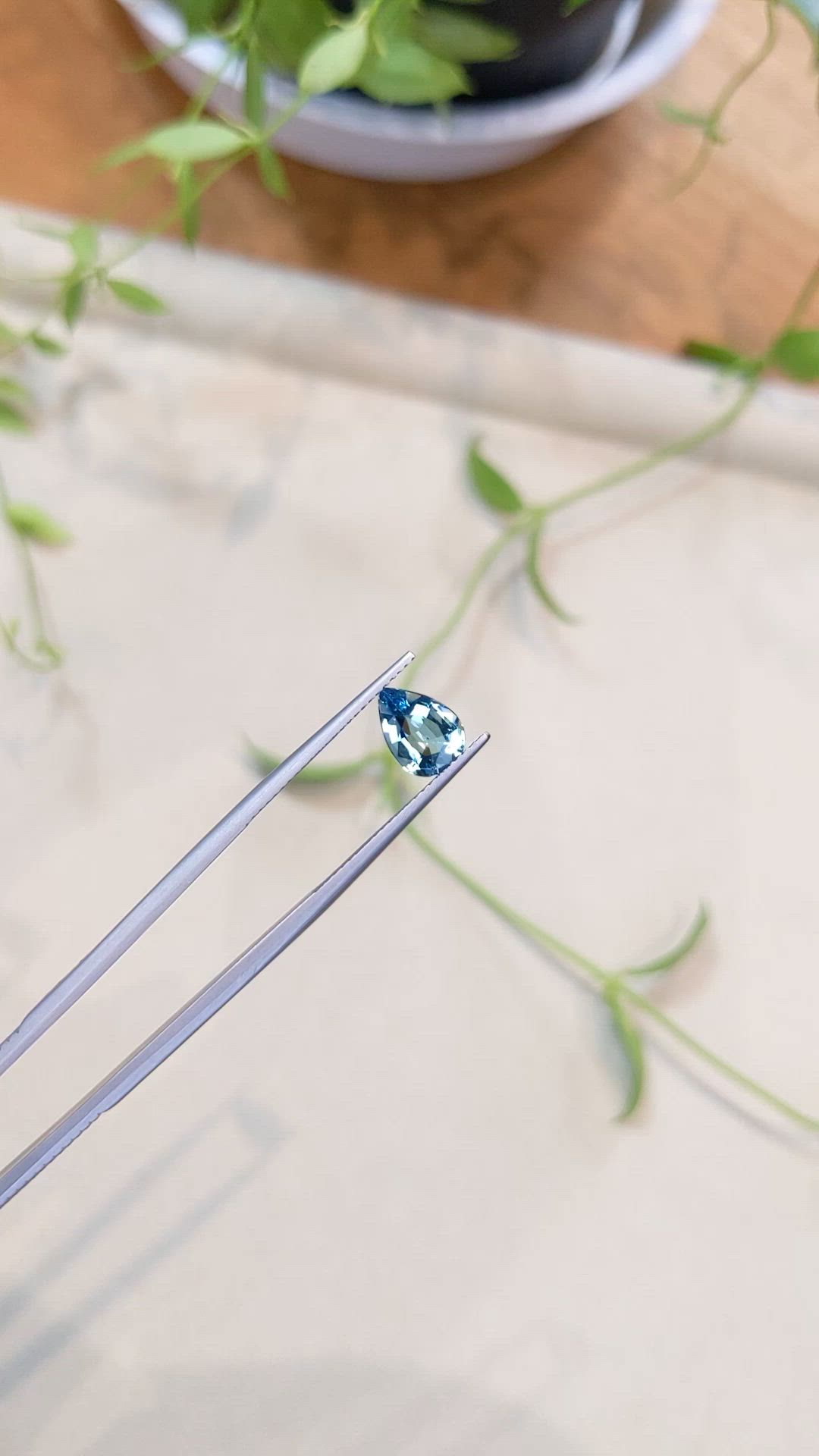 1.09 Ct. Aquamarine from Brazil Size Video