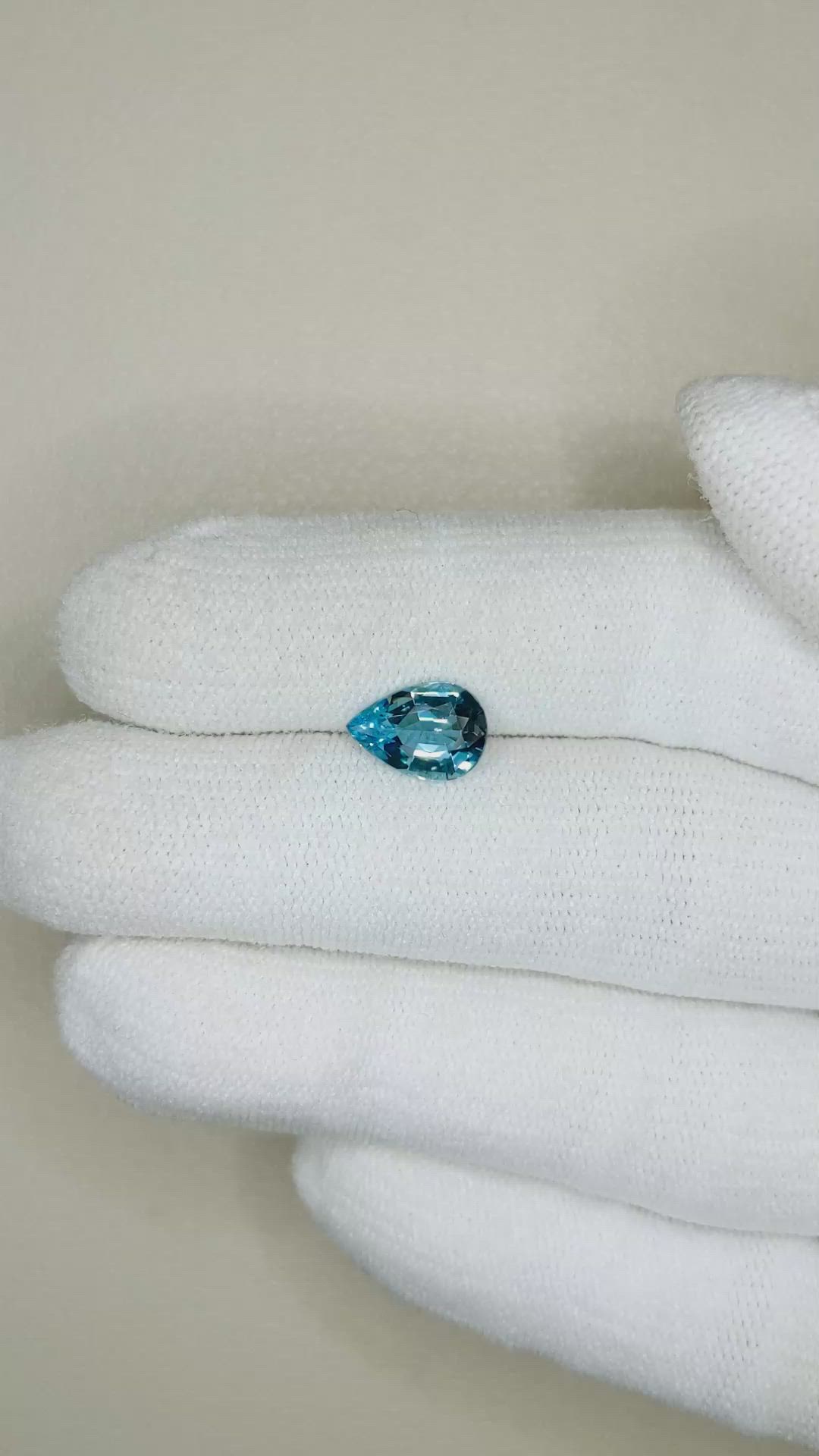 1.09 Ct. Aquamarine from Brazil Size Video