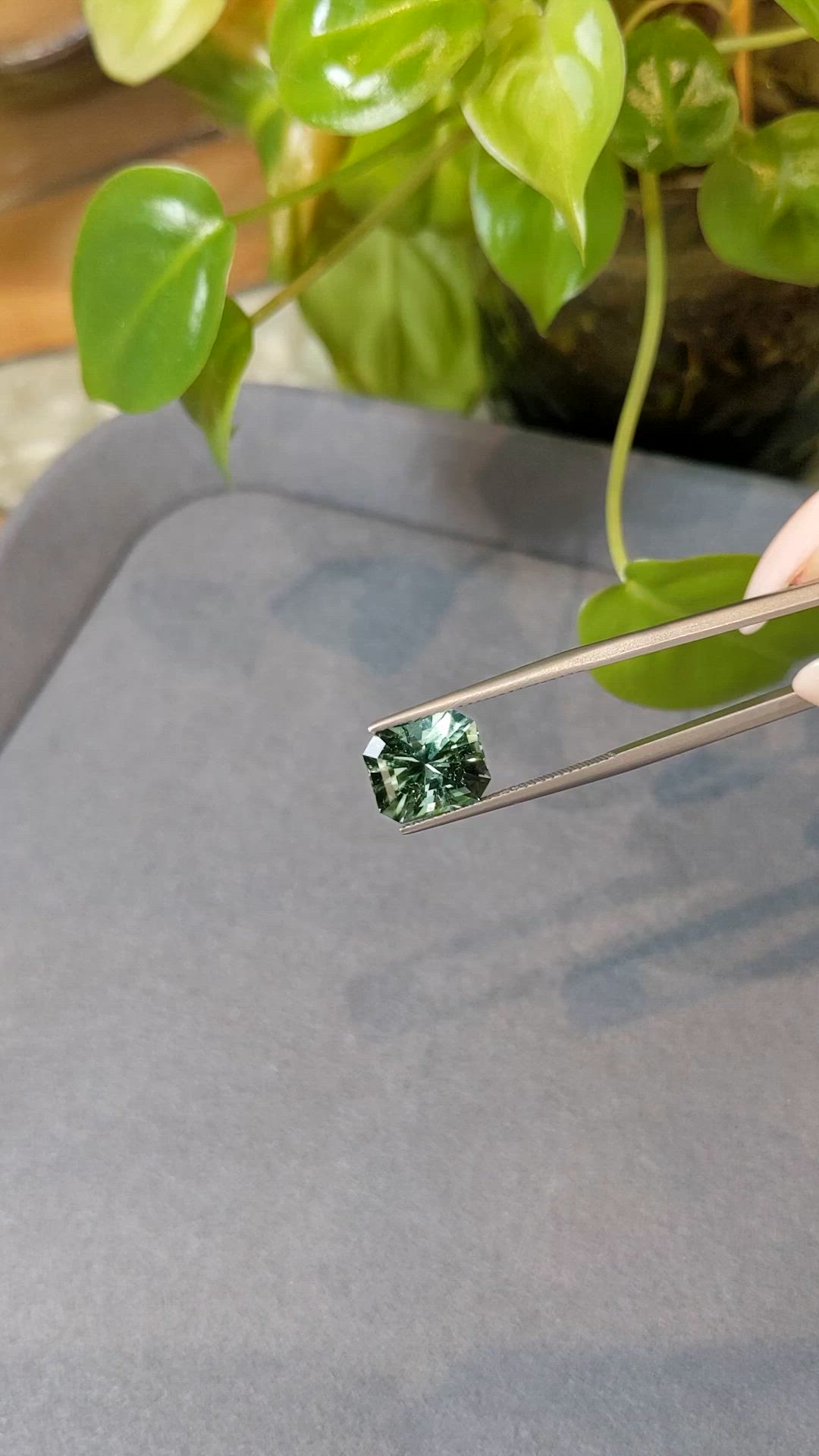 4.35 Ct. Bluish Green Tourmaline from Nigeria Size Video