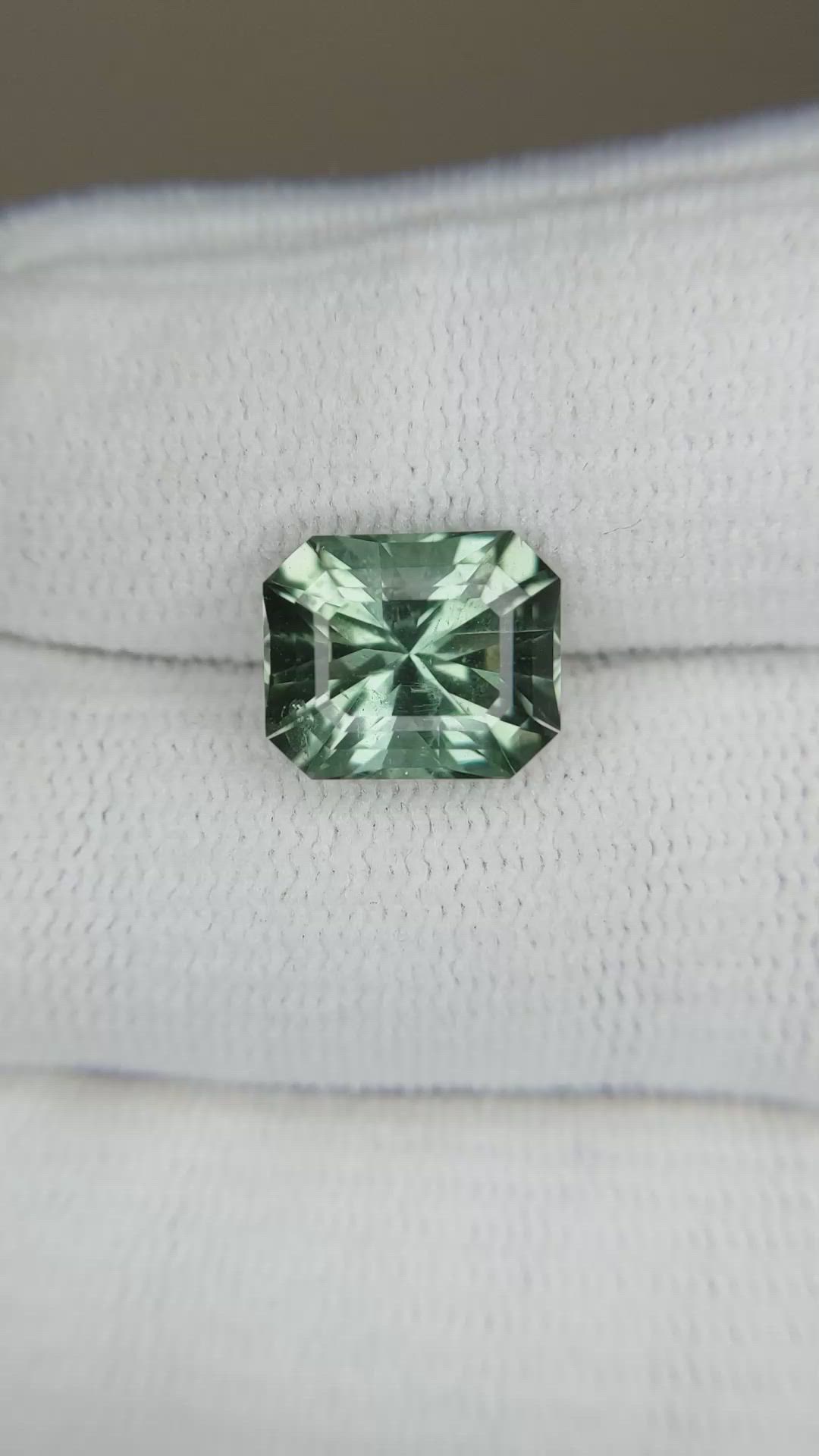 4.35 Ct. Bluish Green Tourmaline from Nigeria Size Video