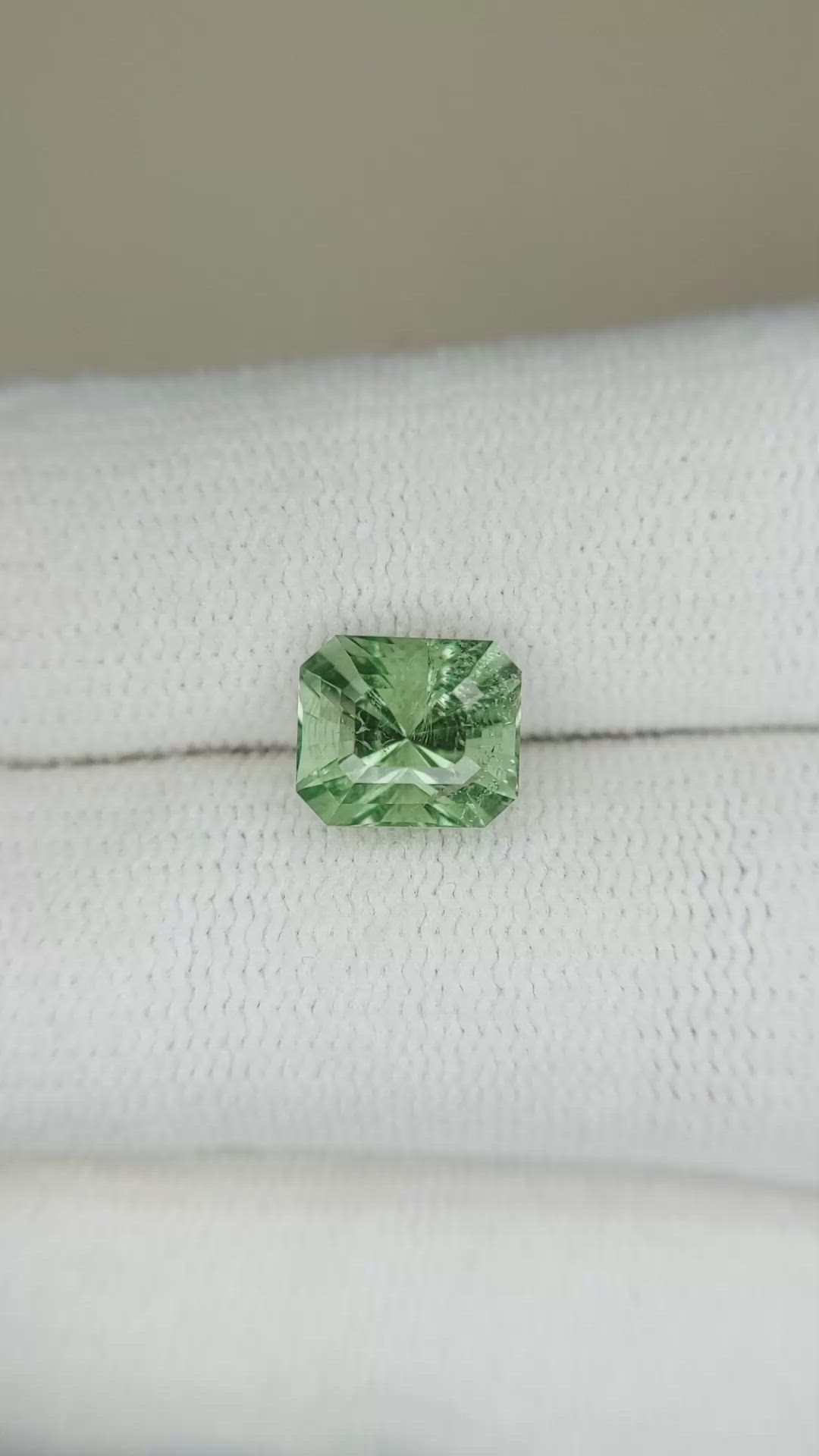 2.21 Ct. Green Tourmaline from Afghanistan Size Video