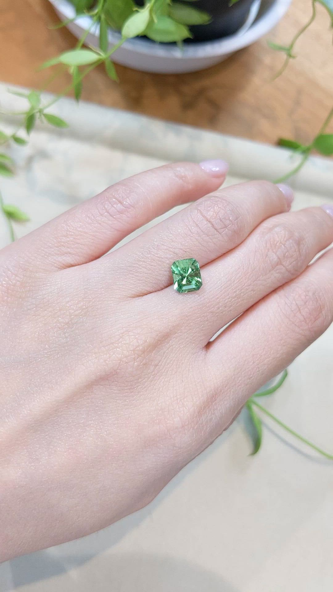 2.21 Ct. Green Tourmaline from Afghanistan Size Video