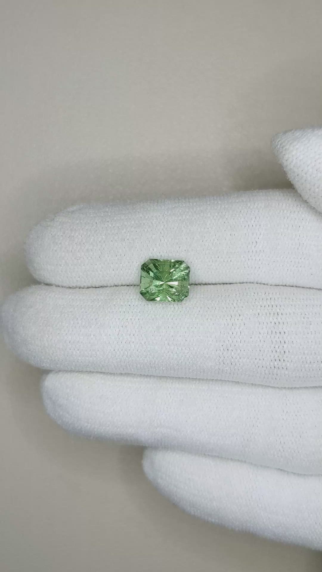 2.21 Ct. Green Tourmaline from Afghanistan Size Video