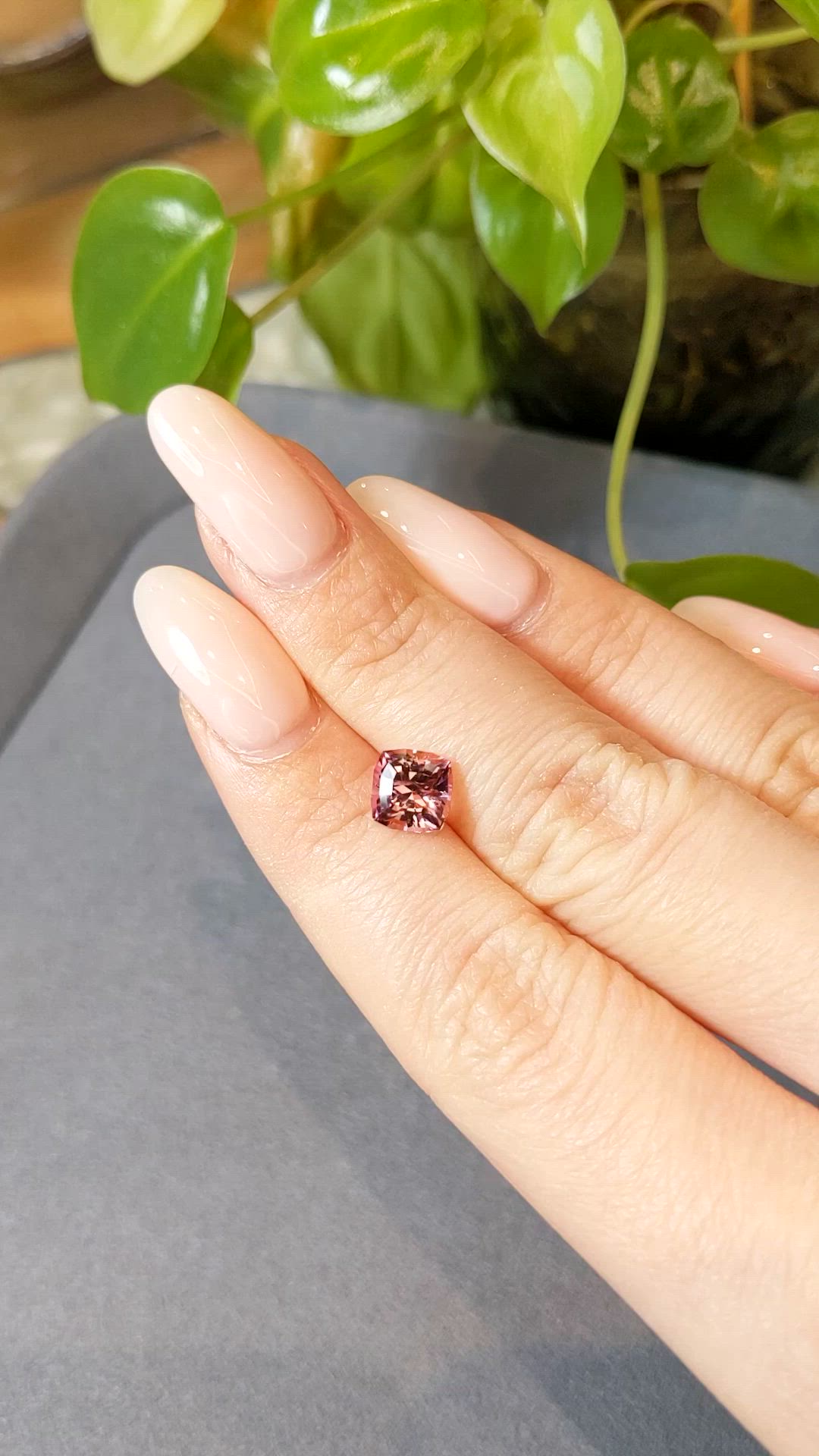 1.70 Ct. Brownish Pink Tourmaline from Afghanistan Size Video