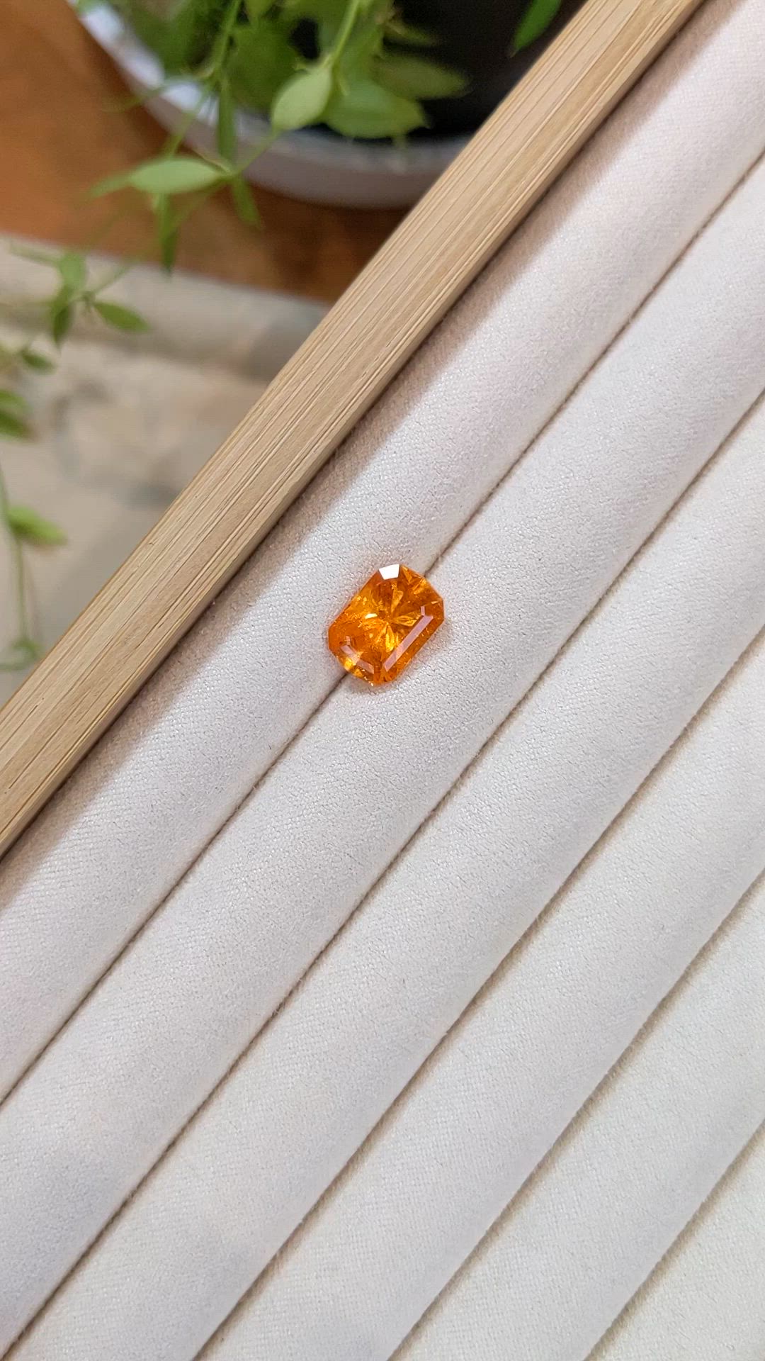 6.17 Ct. Orange Spessartite Garnet from Nigeria Size Video