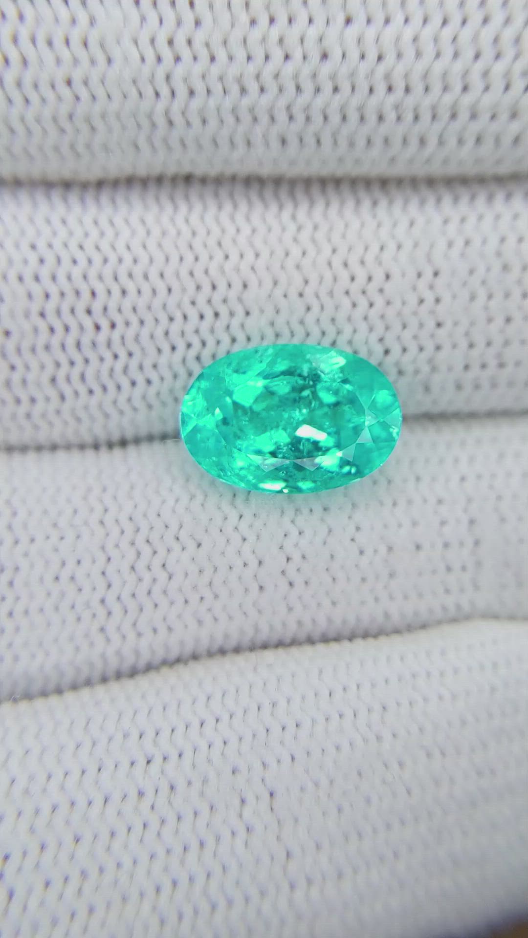 3.88 Ct. Paraiba Tourmaline from Brazil Size Video