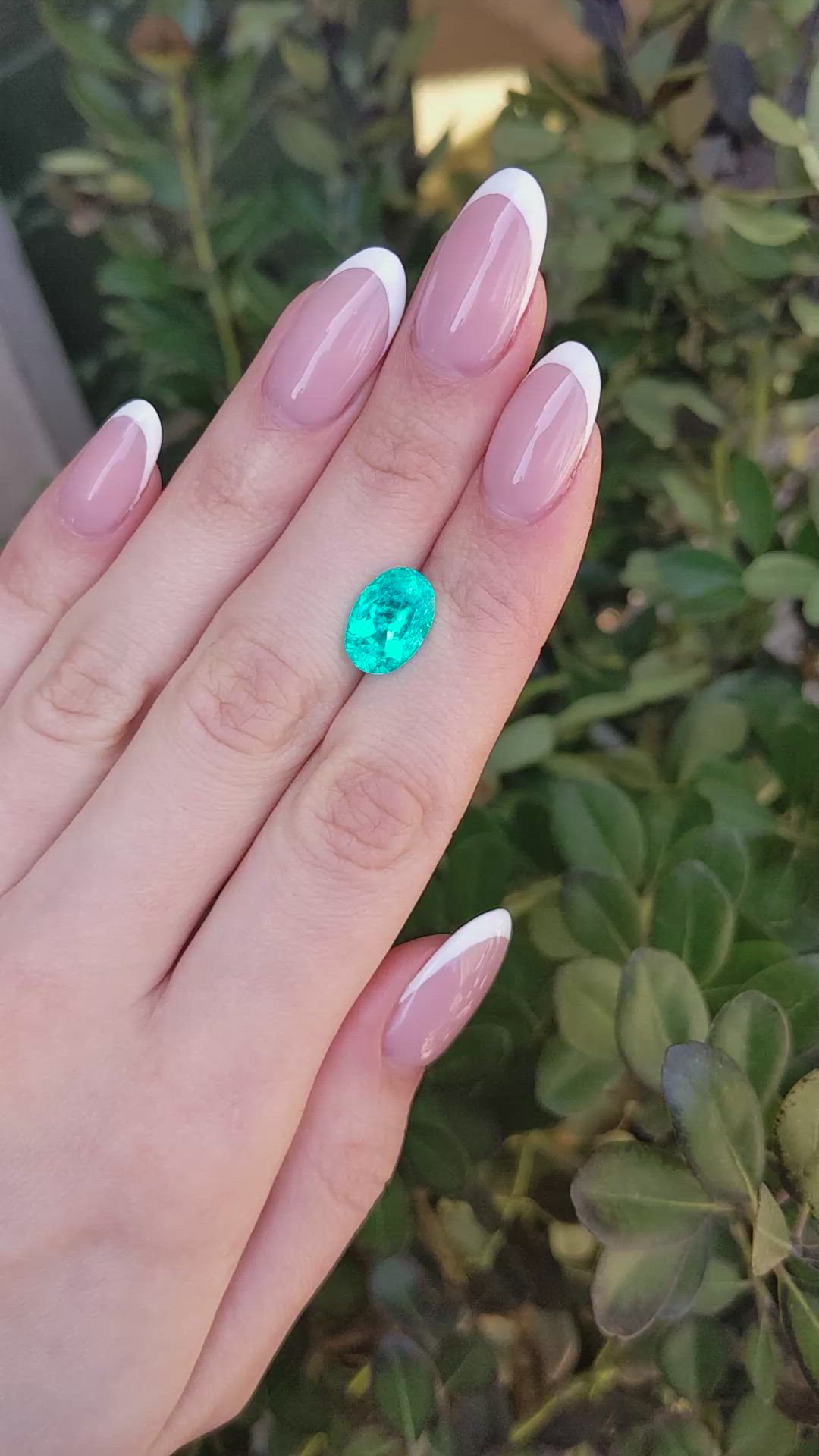 3.88 Ct. Paraiba Tourmaline from Brazil Size Video
