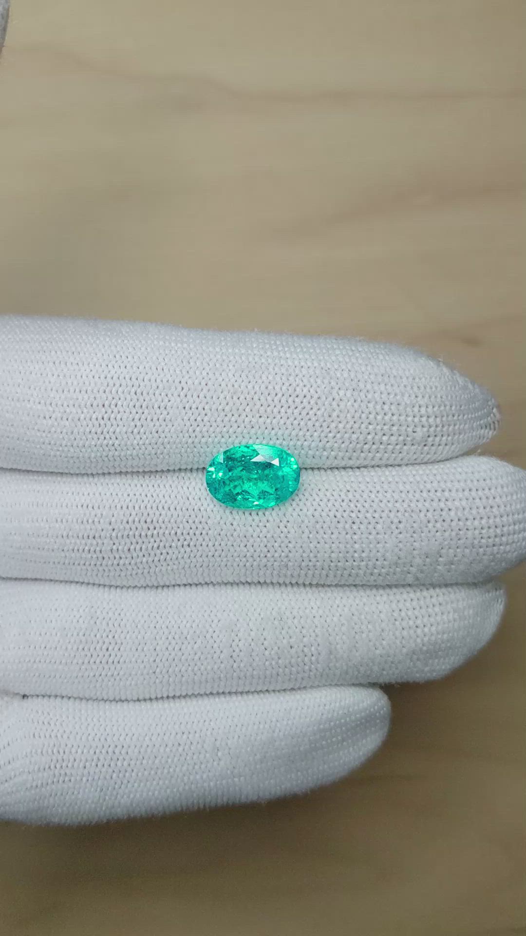 3.88 Ct. Paraiba Tourmaline from Brazil Size Video