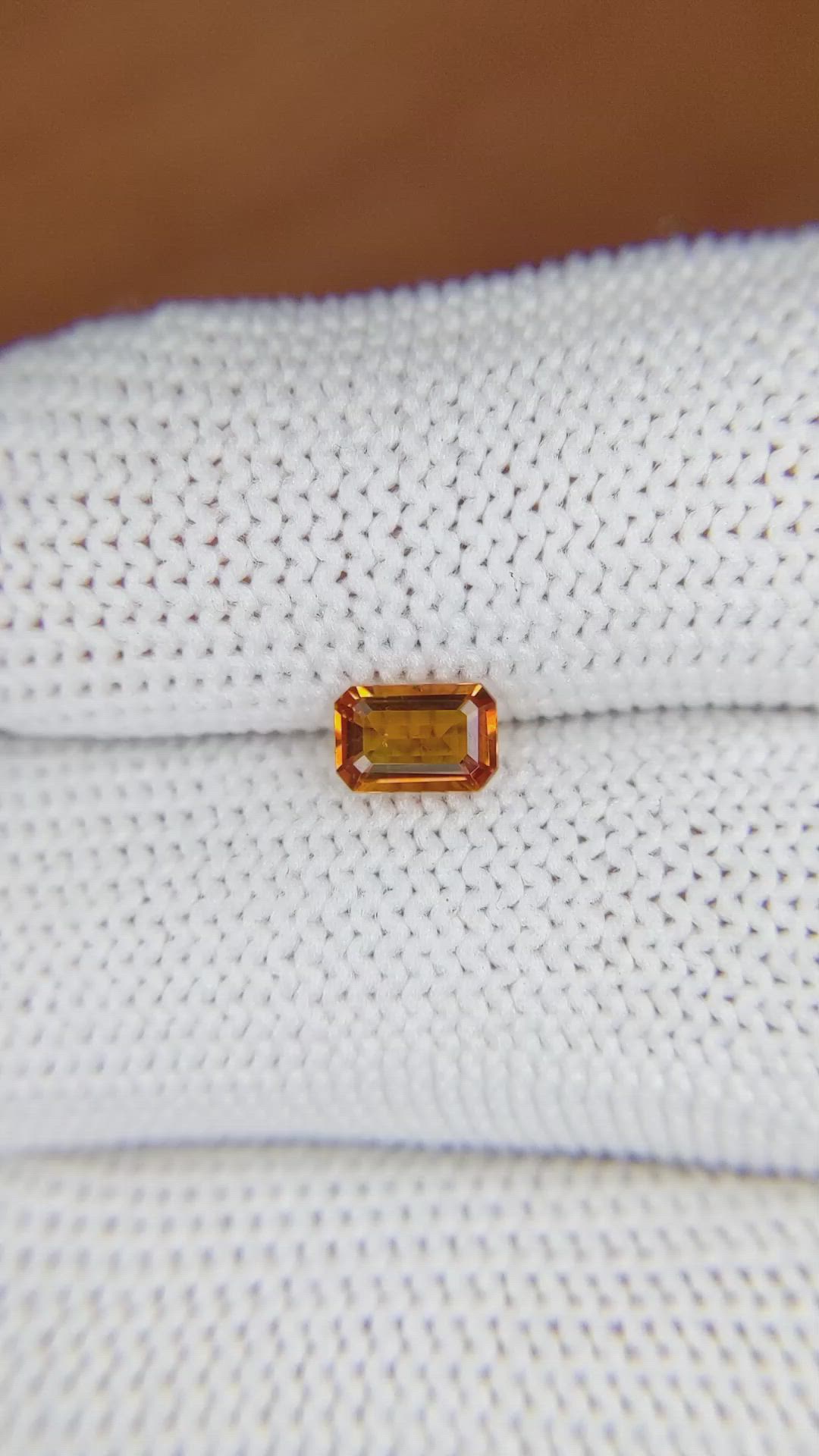 0.46 Ct. Madeira Citrine from Brazil Size Video