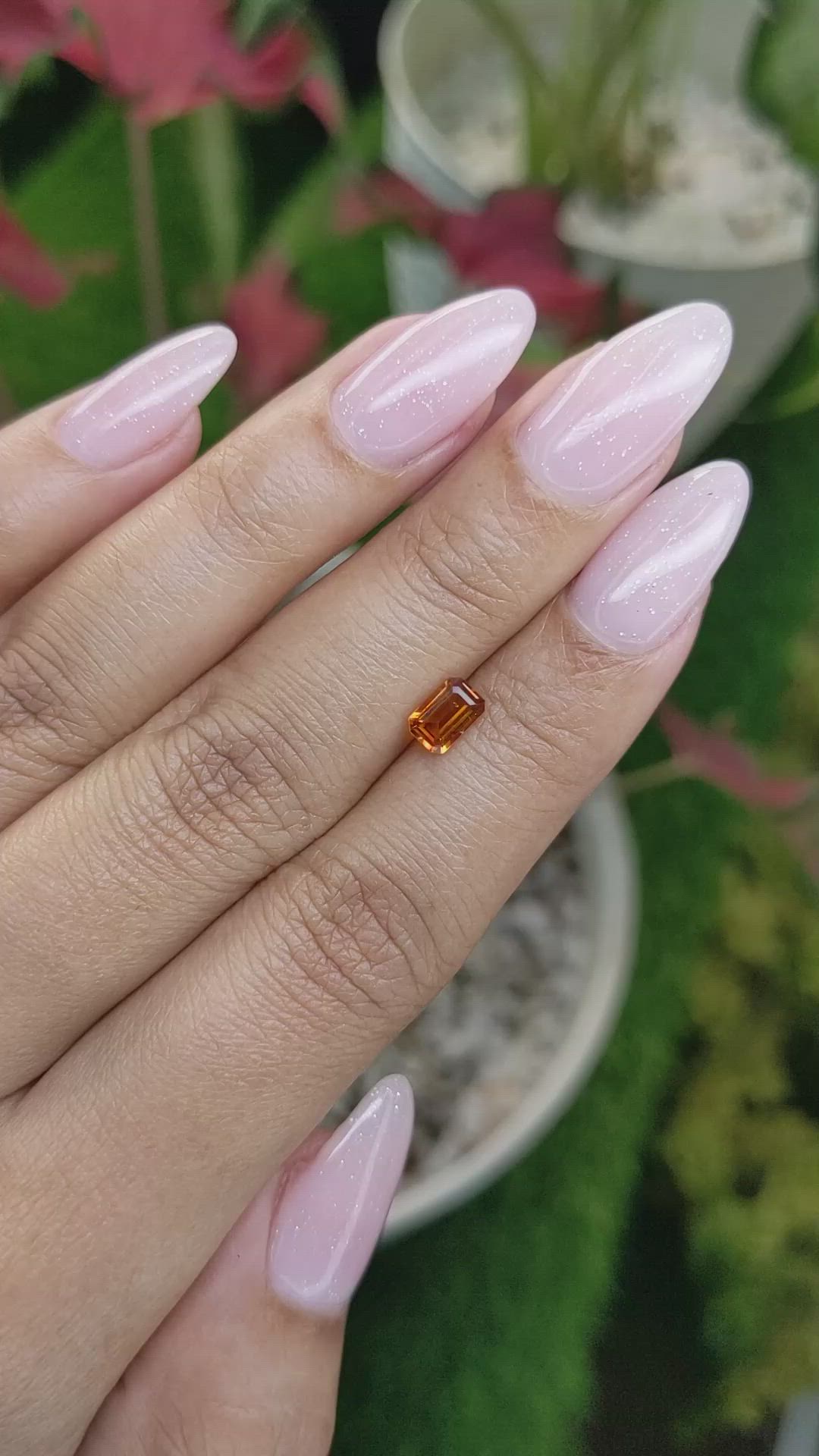 0.46 Ct. Madeira Citrine from Brazil Size Video